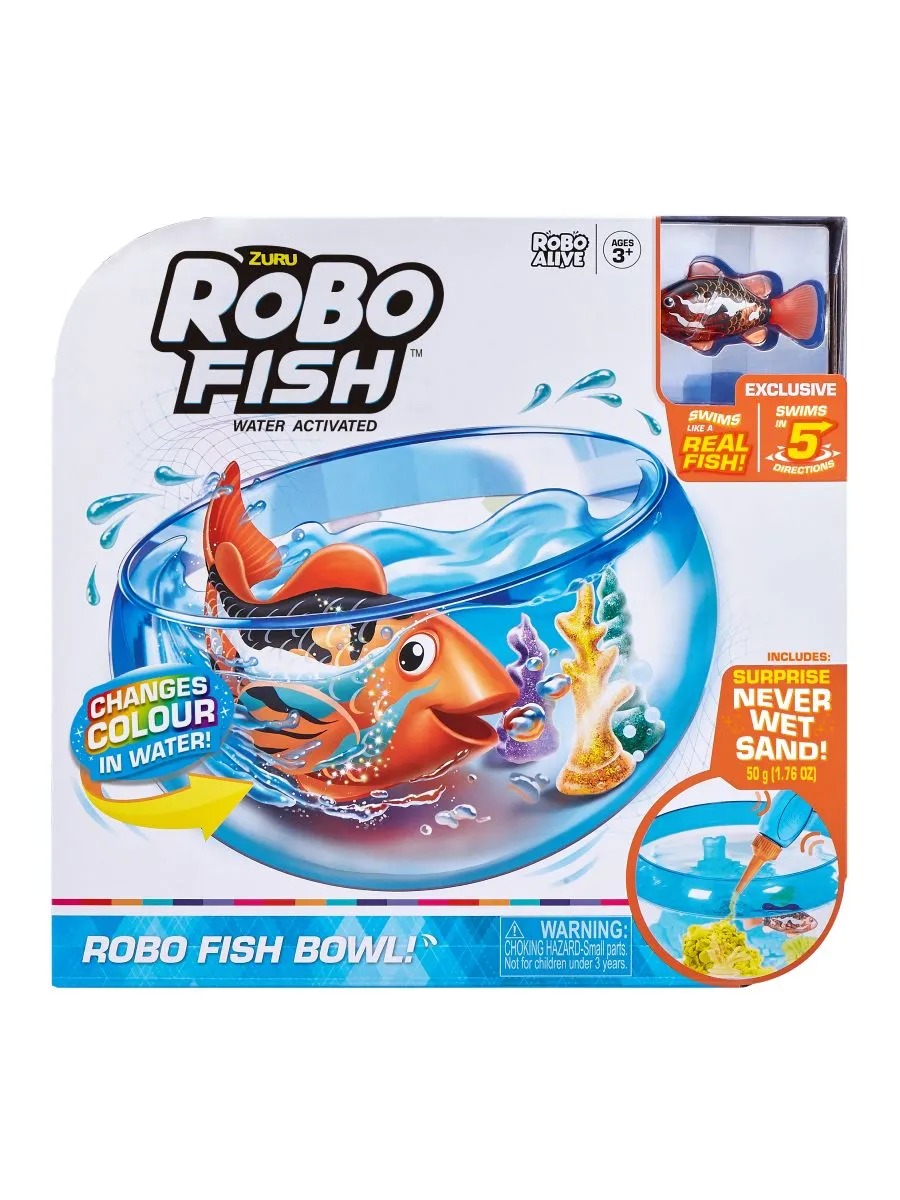 Игровой набор Zuru ROBO ALIVE плавающая рыбка в аквариуме - фото 10