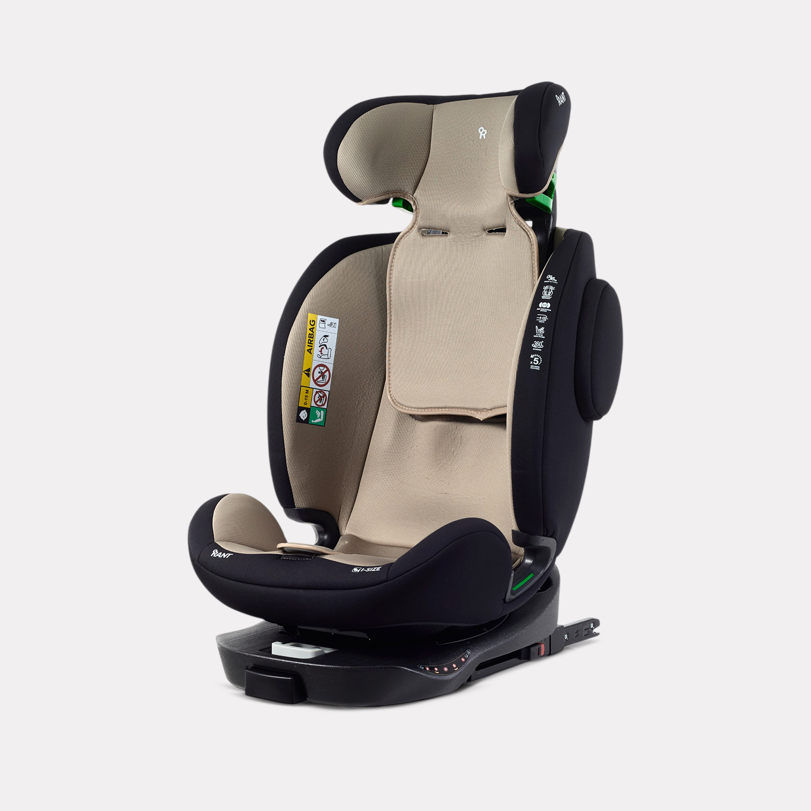 Автокресло Rant Basic Dynamic Isofix 0+/1/2/3 (0-36 кг) коричневый - фото 7
