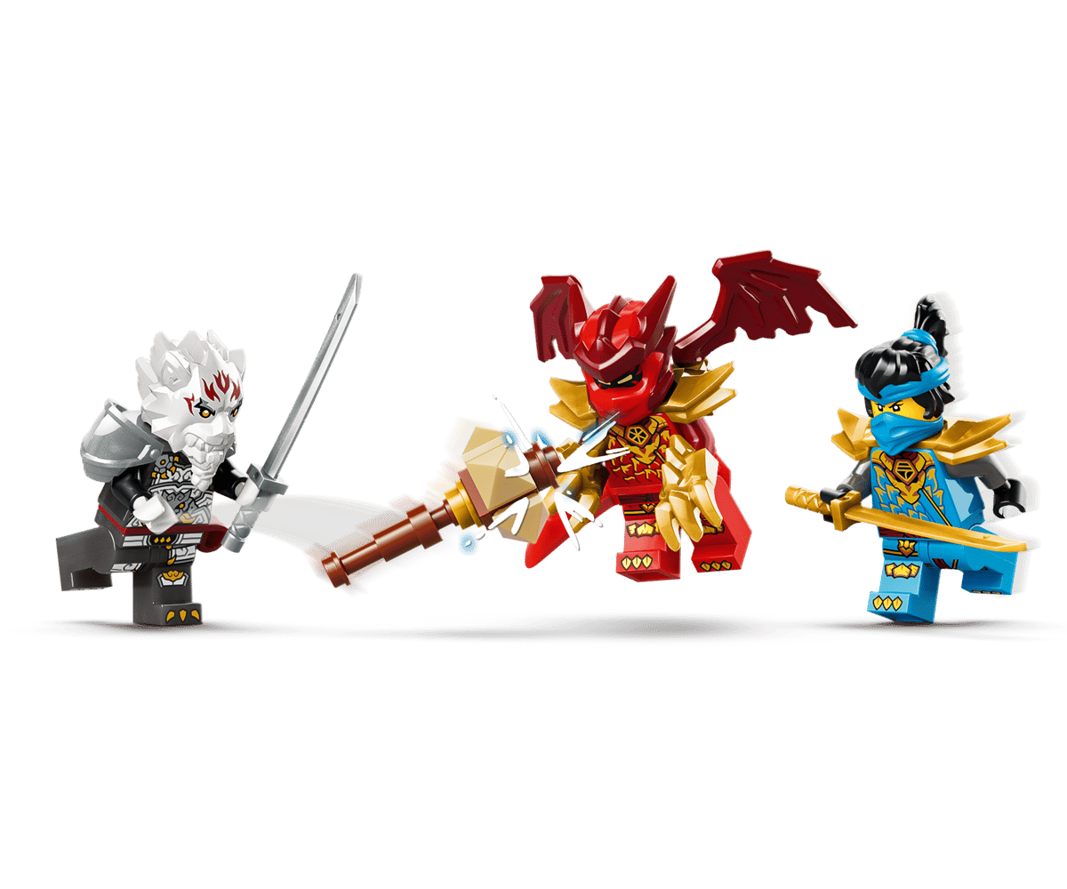 Конструктор LEGO NINJAGO Зилвар и Дракон-зверь Гримтак 232 дет. - фото 4