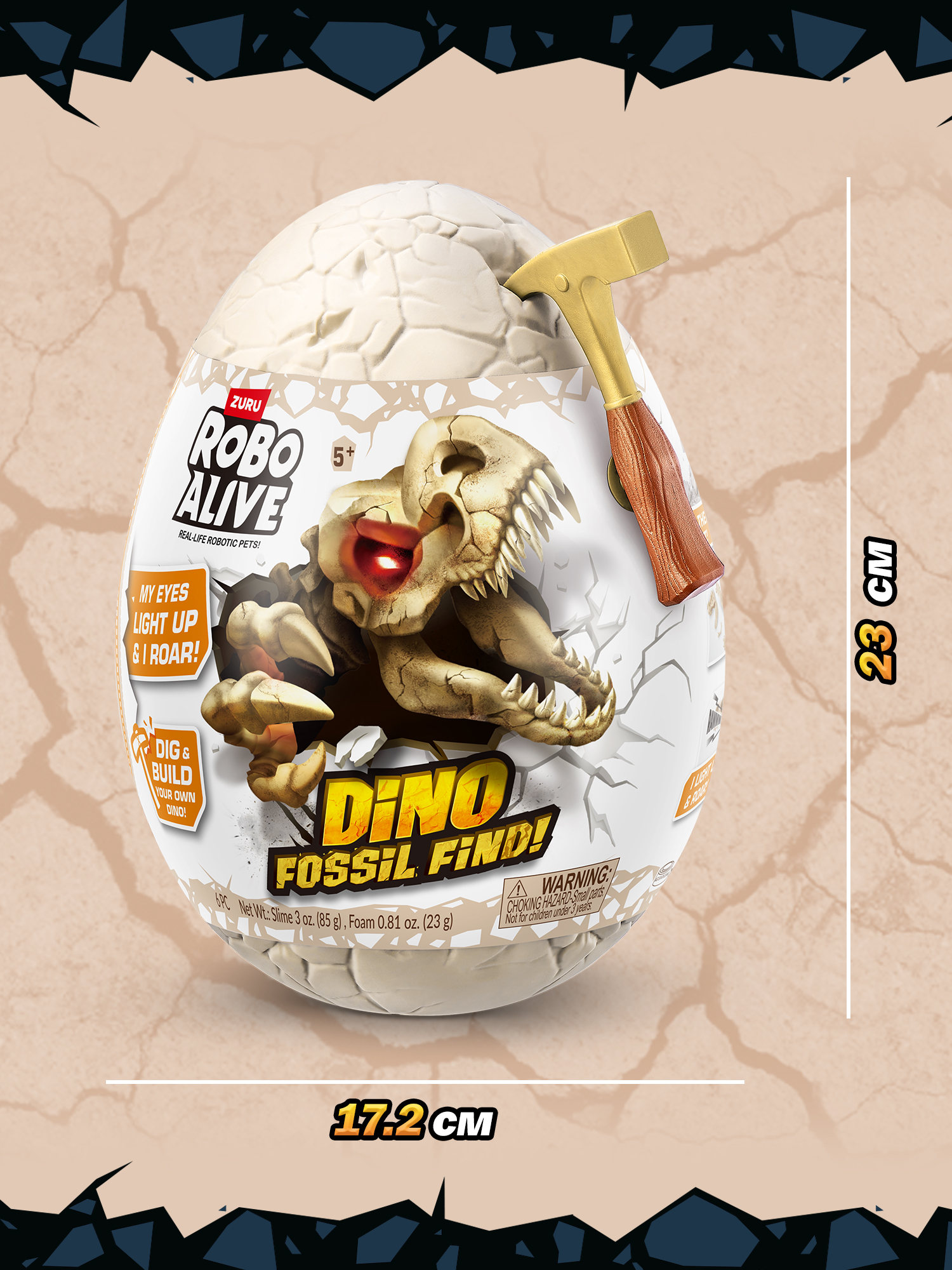 Набор для раскопок Zuru ROBO ALIVE Dino Fossil Find - фото 2