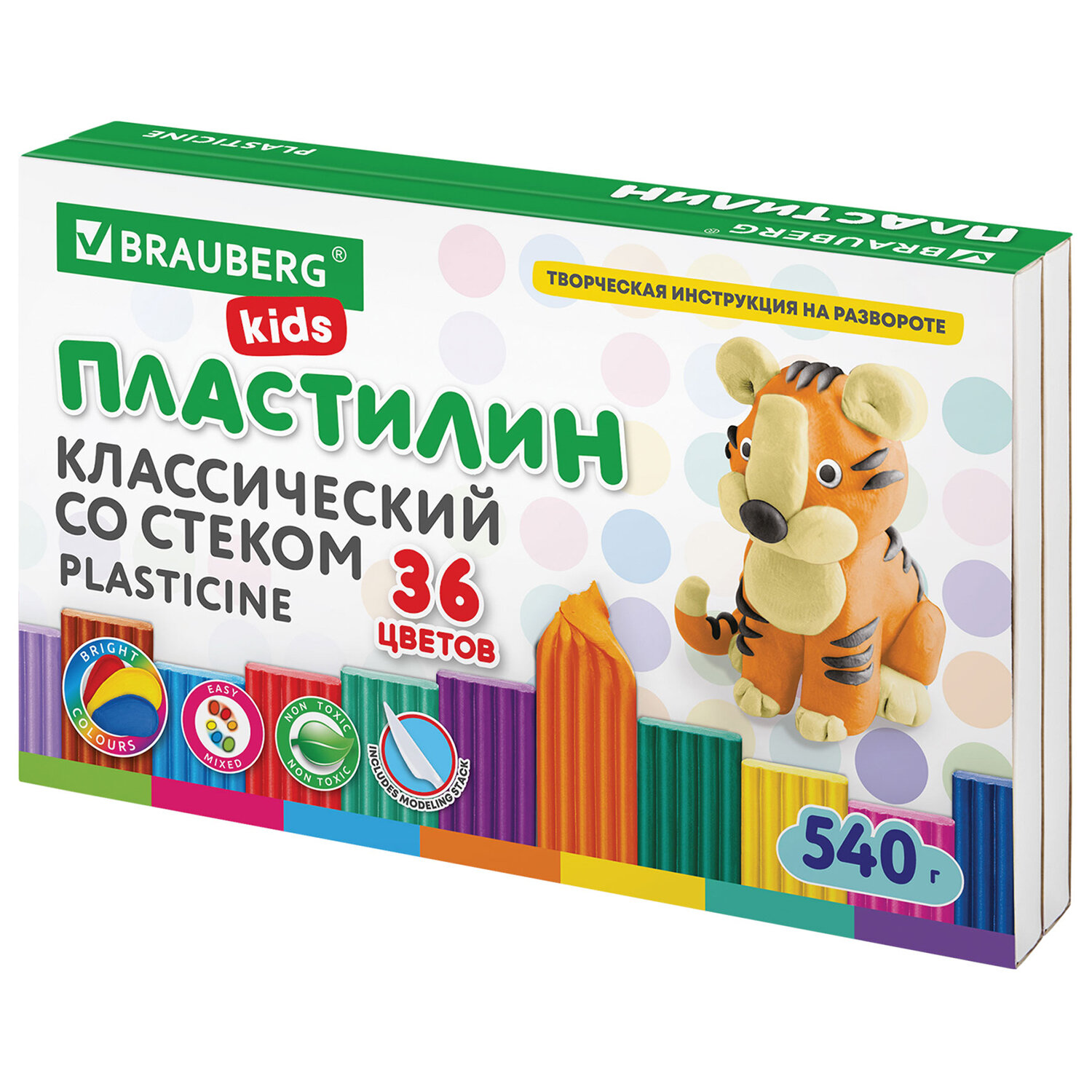 Пластилин Brauberg 36 цв. - фото 3