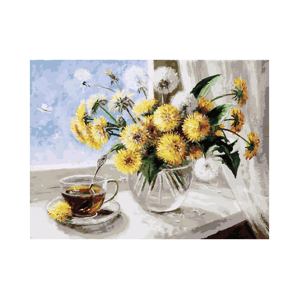 Картина по номерам Белоснежка Одуванчики - фото 1