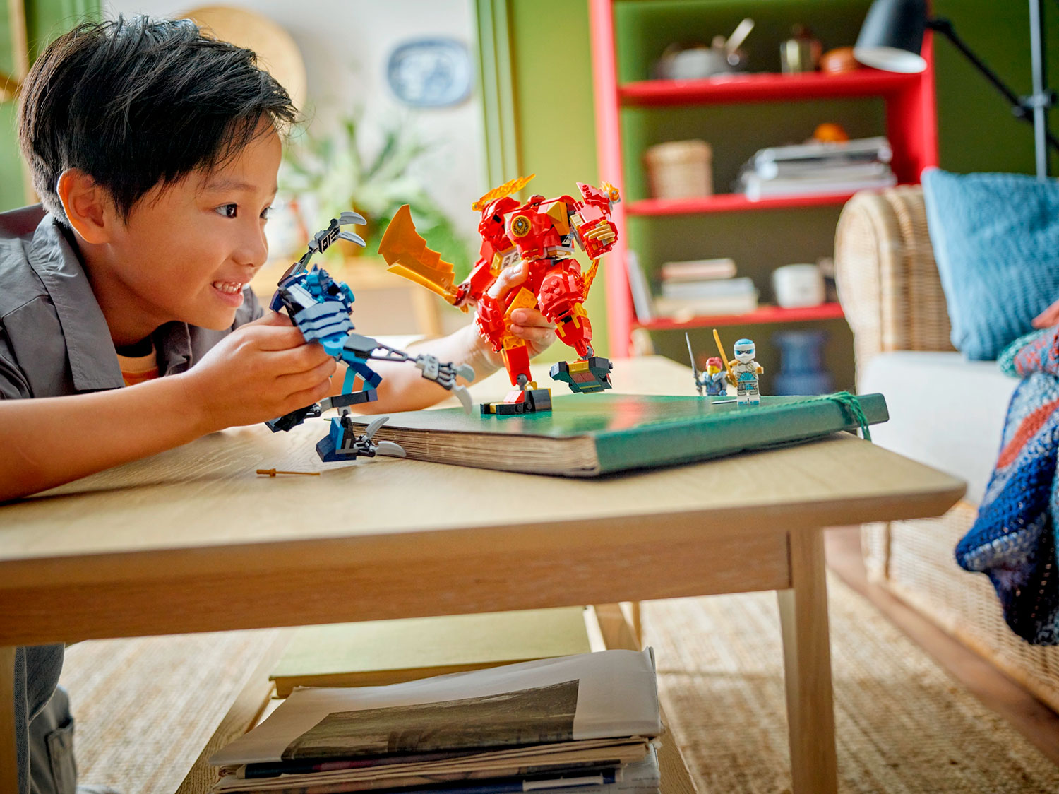 Конструктор LEGO NINJAGO Огненный робот Кая 71808 322 дет. - фото 9