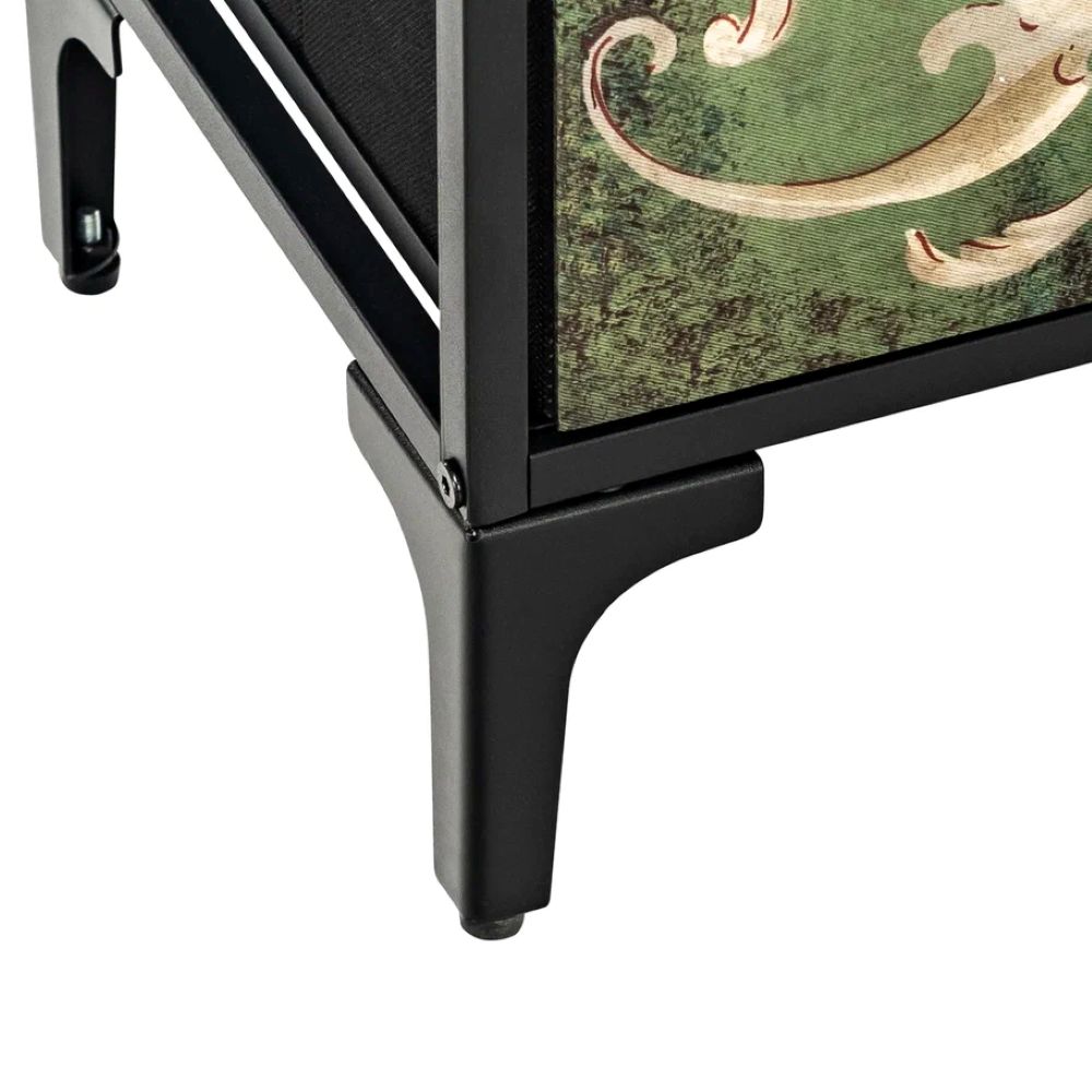 Комод Leset Лунет 12 ящиков Каркас Черный ящики Мульти зеленый - фото 6