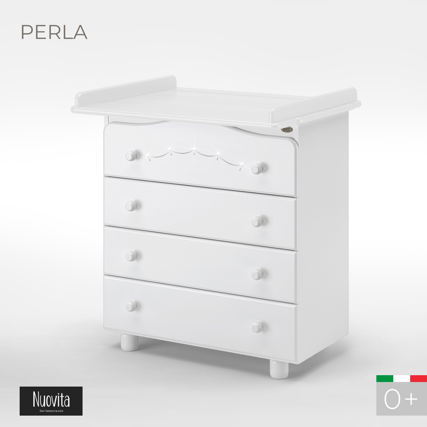 Комод Nuovita Perla Bianco/Белый - фото 2