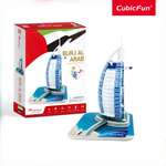 Пазл 3D CubicFun Бурдж-эль-Араб 46 деталей