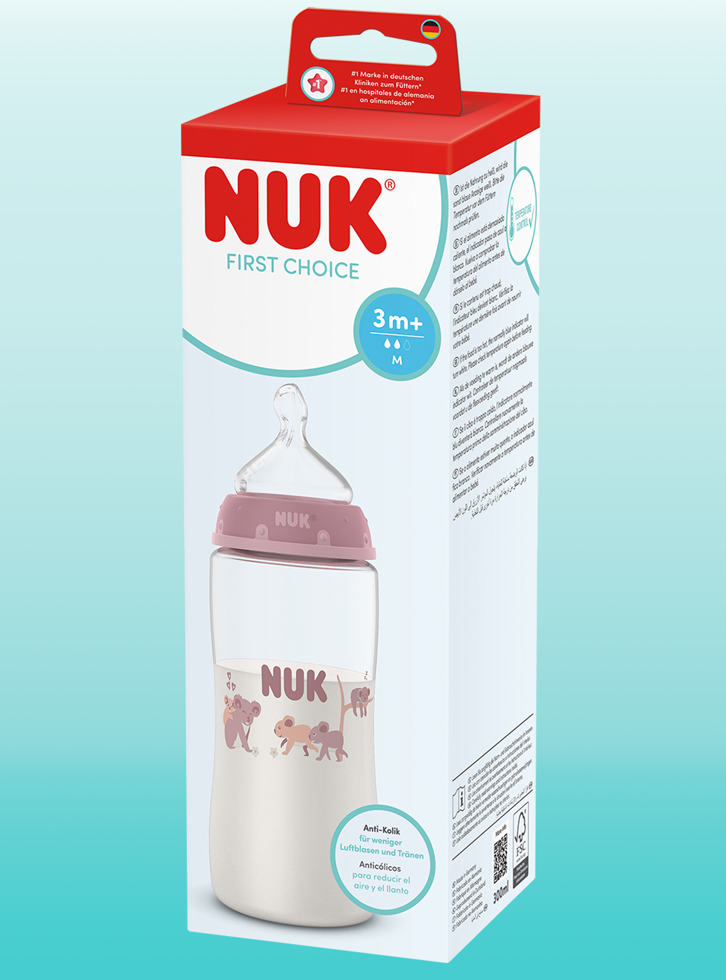 Бутылочка Nuk First Choise 300 мл 1 шт. - фото 2