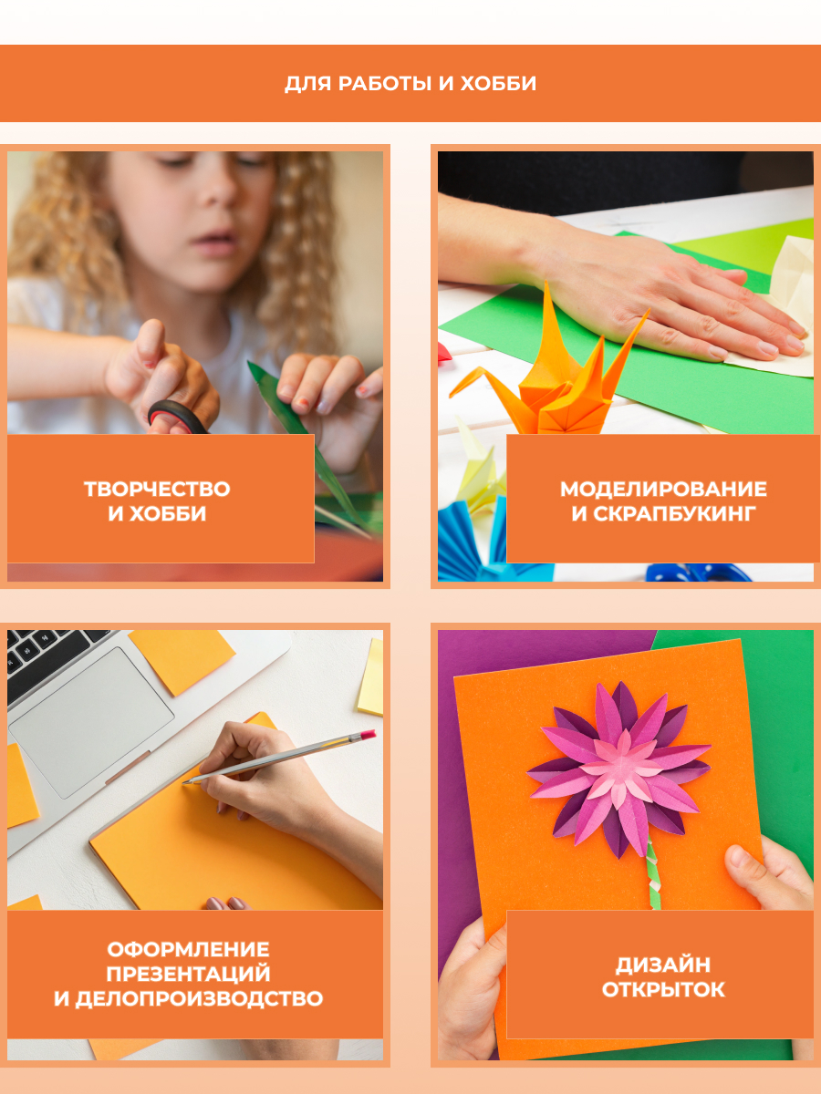 Цветной картон AXLER 24 лист. - фото 6