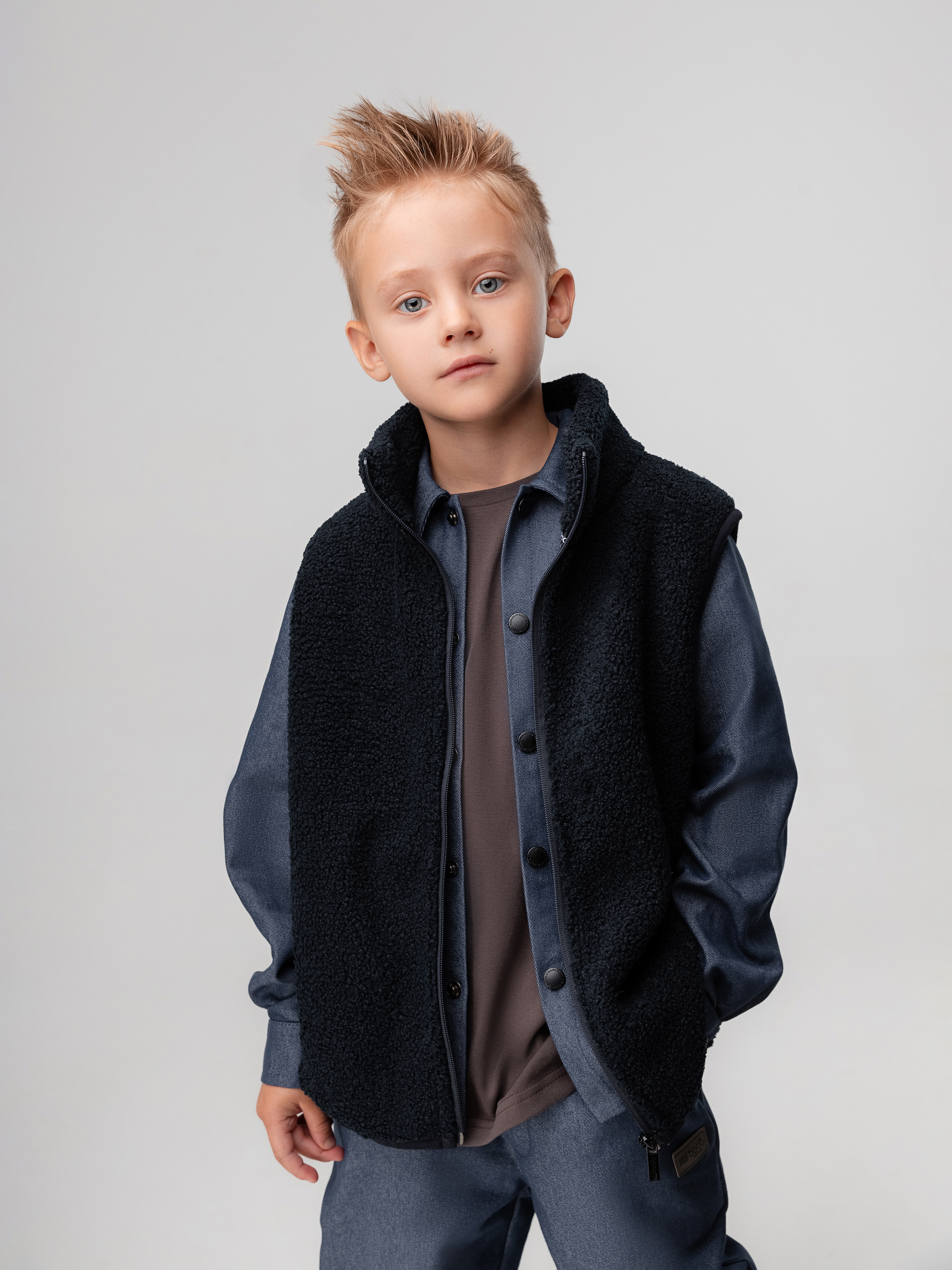 Жилет Bodo 14-86MU_темно-синий - фото 5