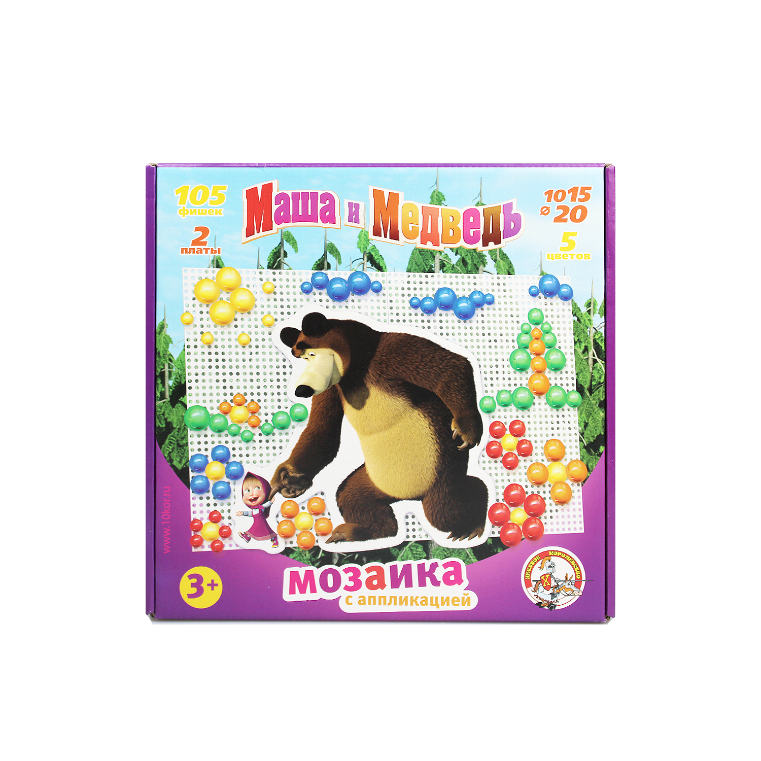 Магнитная мозаика Десятое королевство Маша и Медведь - фото 2