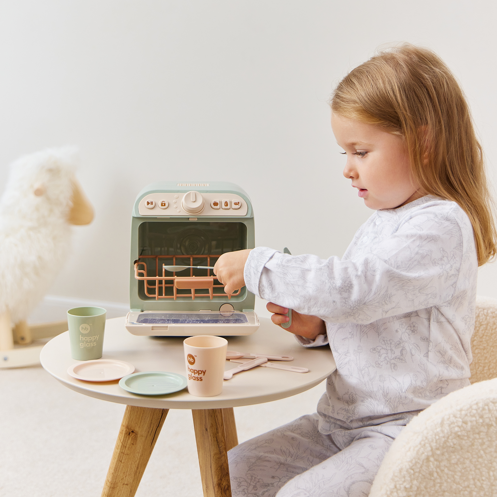 Игрушка Happy Baby посудомоечная машина 12 предм. - фото 12
