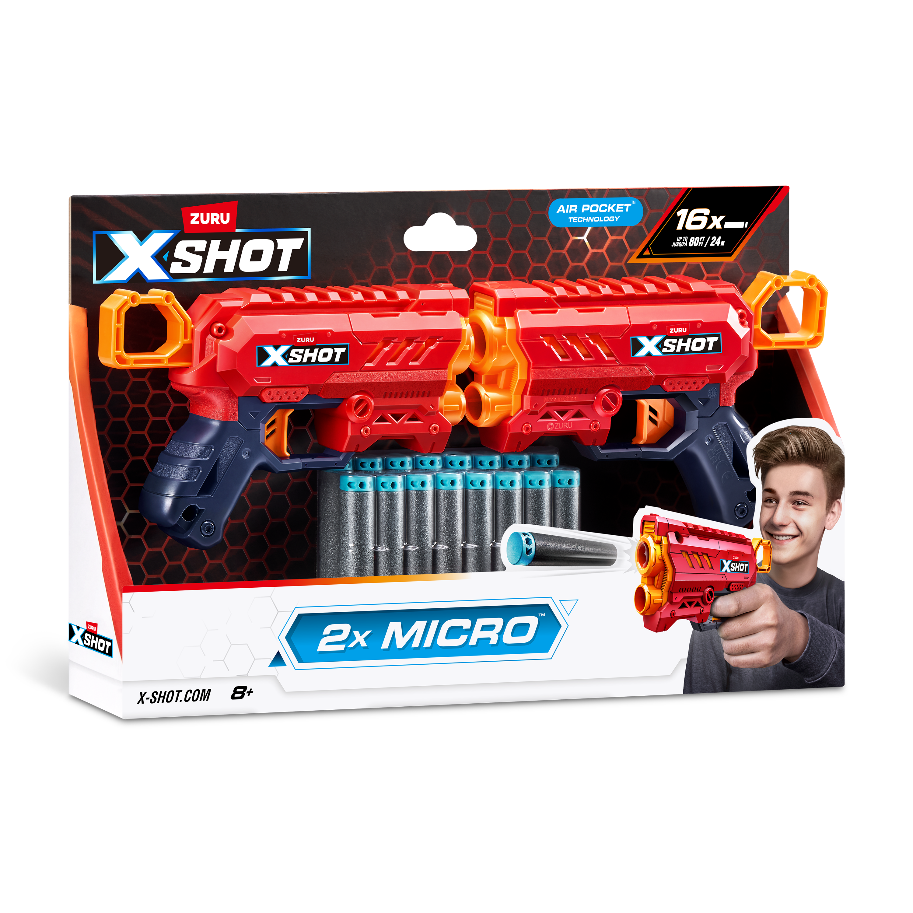 Бластер Zuru XSHOT  Excel Эксель микро 2 бластера - фото 5