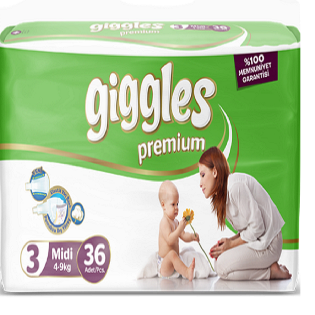 Подгузники Giggles Premium 3 36 шт. - фото 1