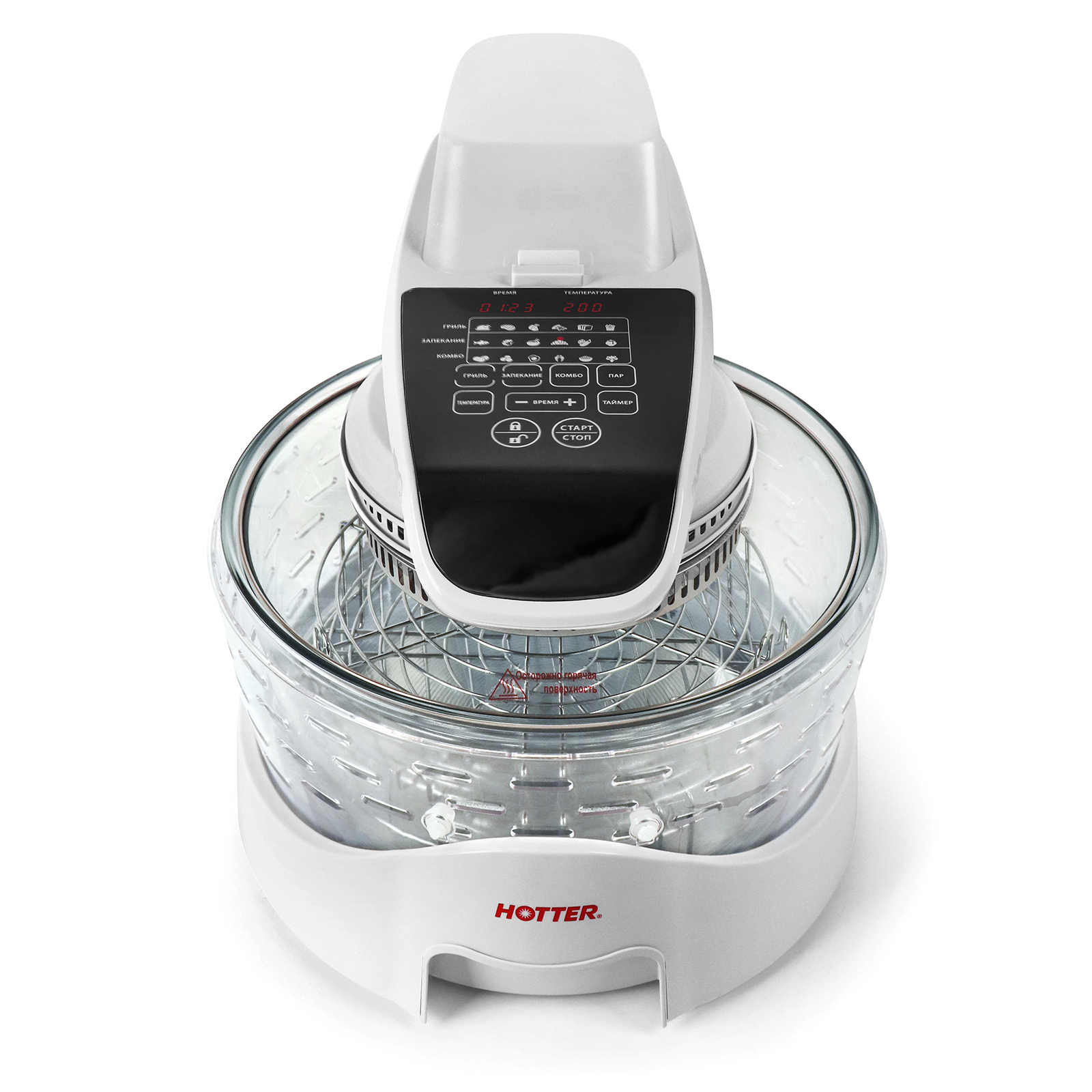 Аэрогриль HOTTER FITNESS GRILL HX-2100 белый - фото 2