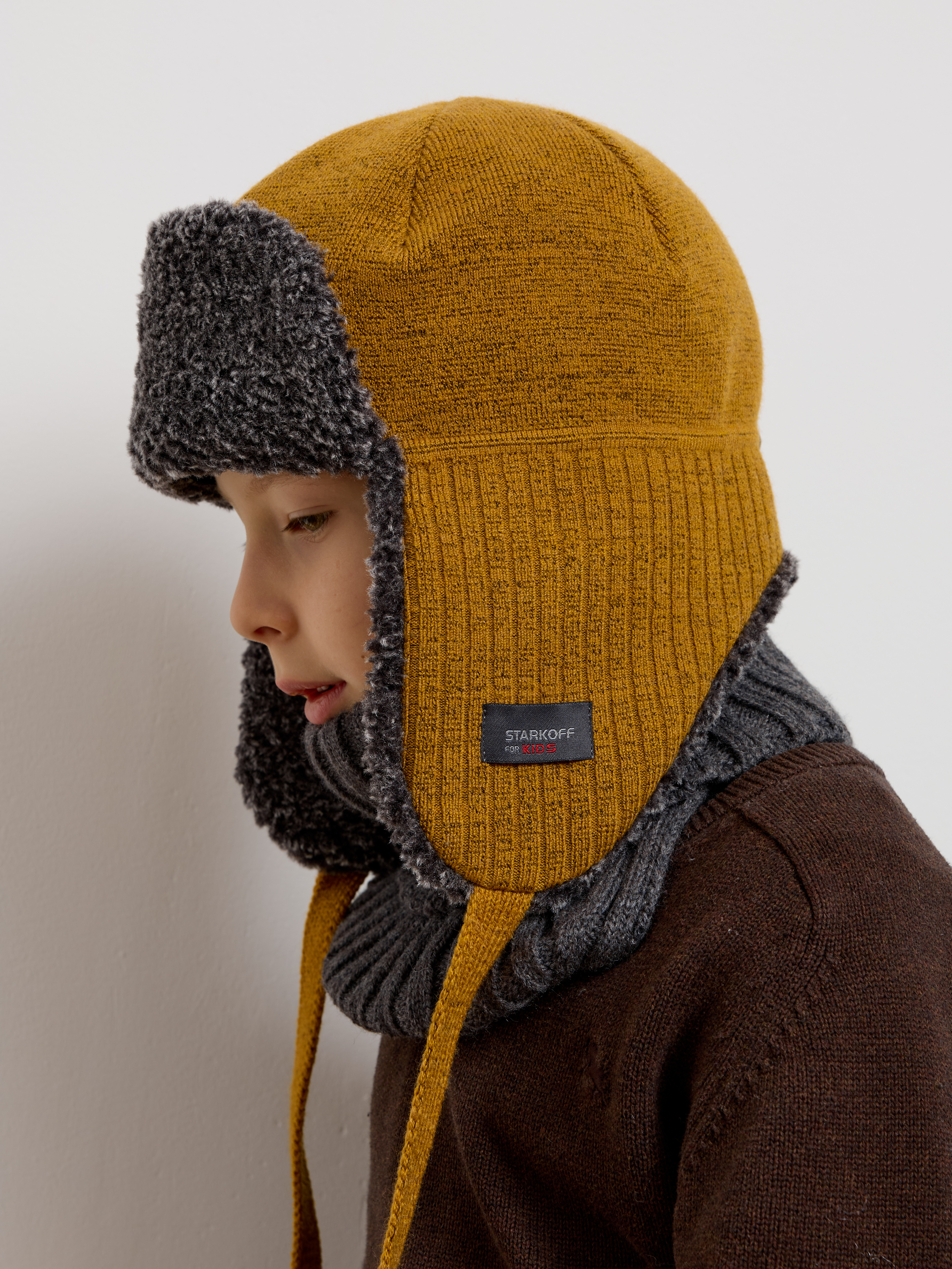 Шапка-ушанка Starkoff Kids Д500918 - фото 13
