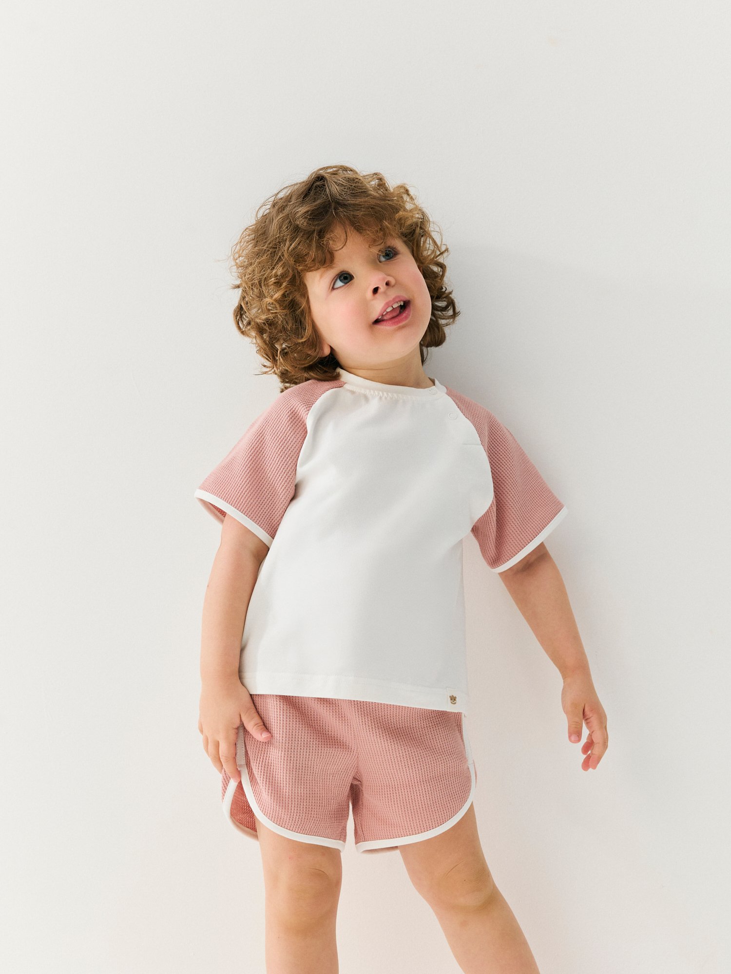 Футболка и шорты BUNGLY 1R9781/Пудра - фото 1