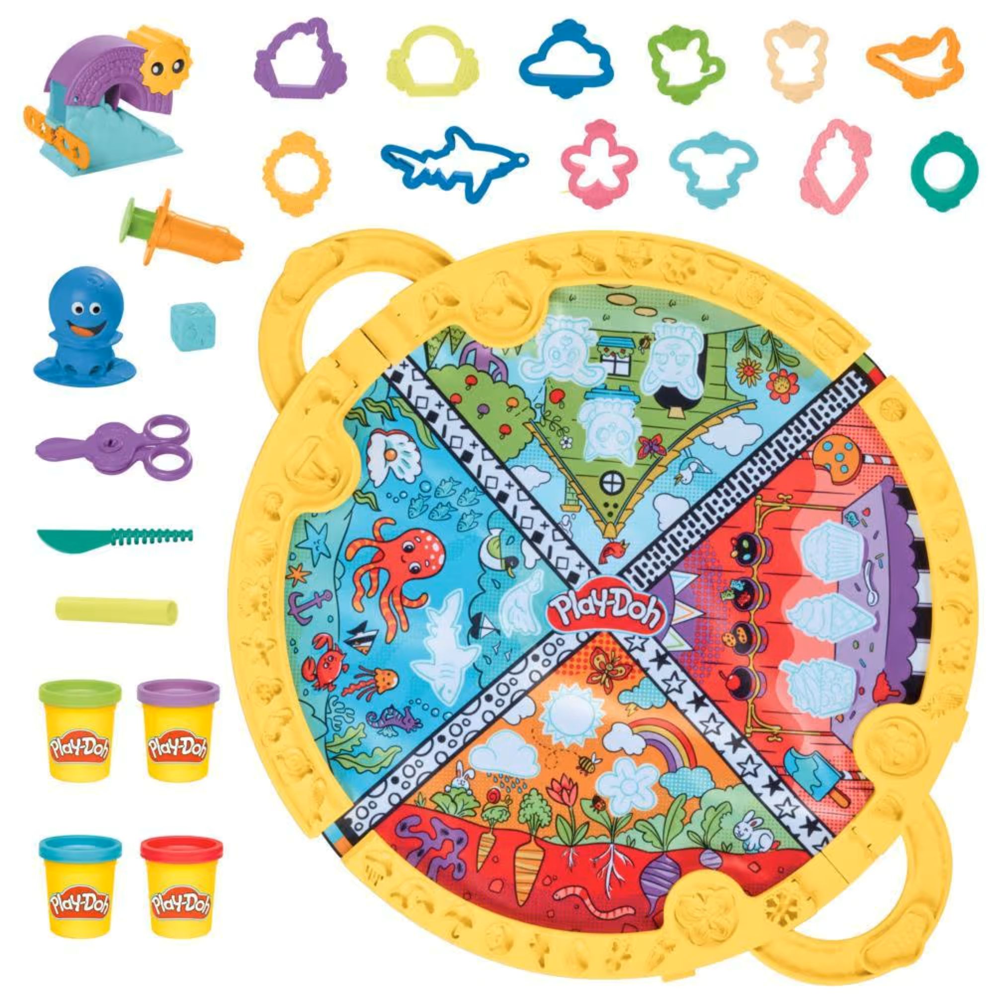 Масса для лепки Hasbro набор Play-Doh с ковриком - фото 1