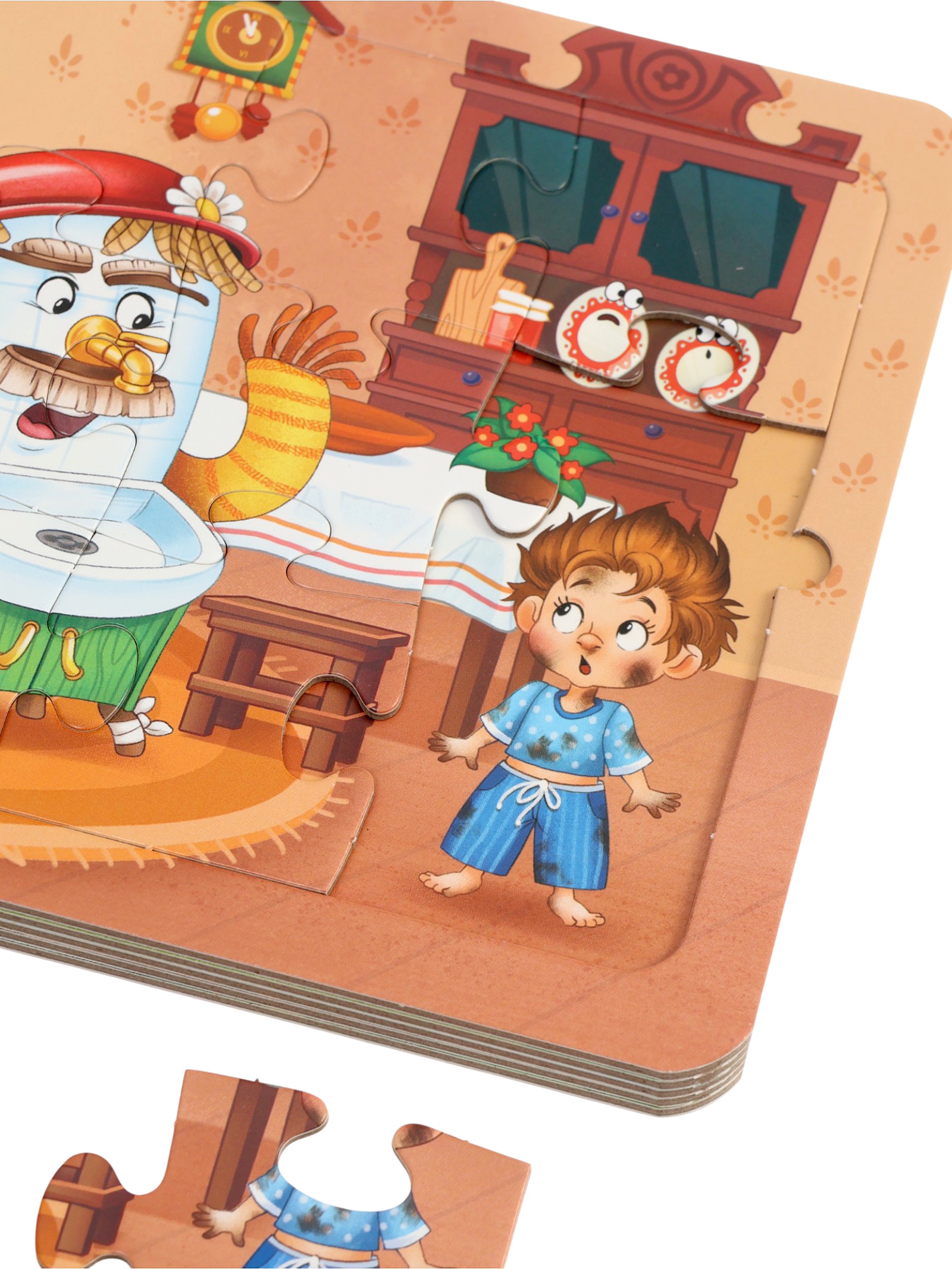 Книга картонная Буква-ленд Сказки в пазлах 5 пазлов 12 стр Корней Чуковский - фото 7