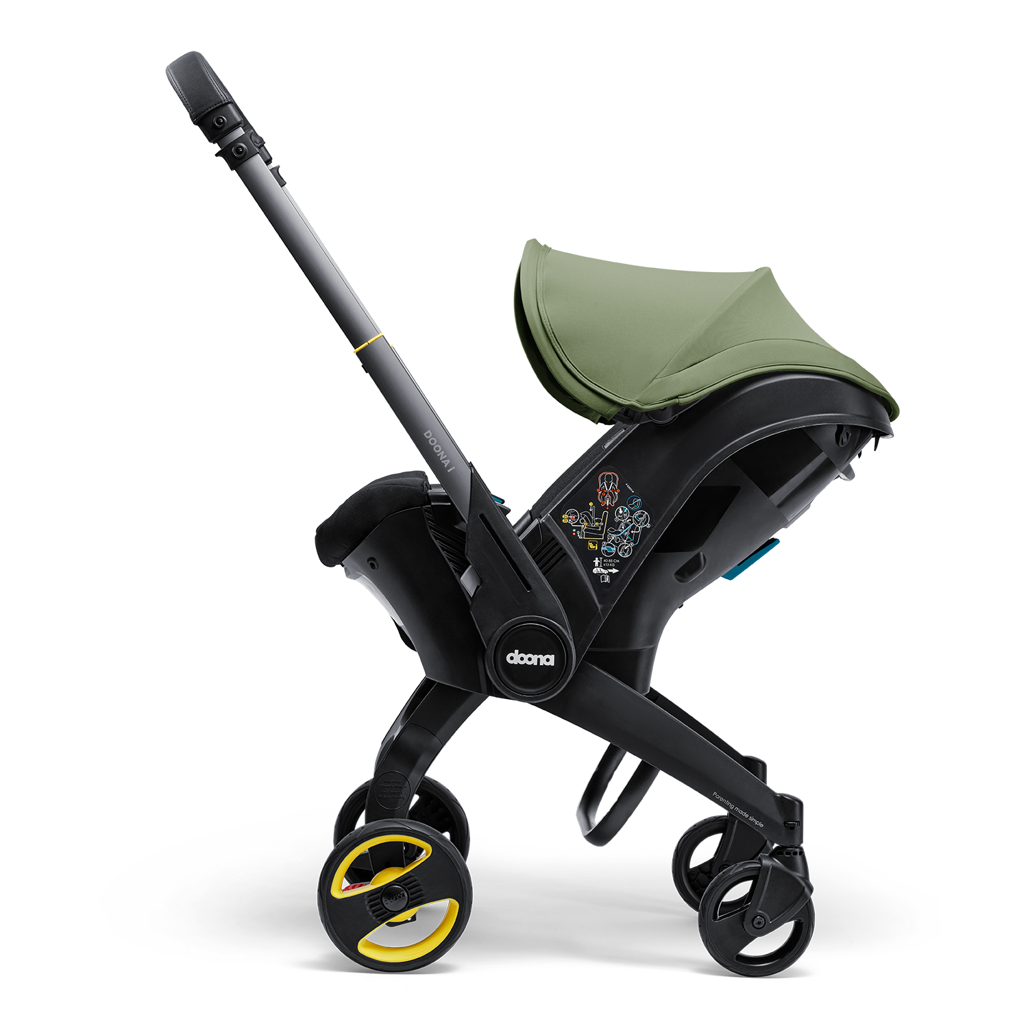 Автокресло Doona i, цвет: Desert Green Isofix 0 (0 -13 кг) - фото 19