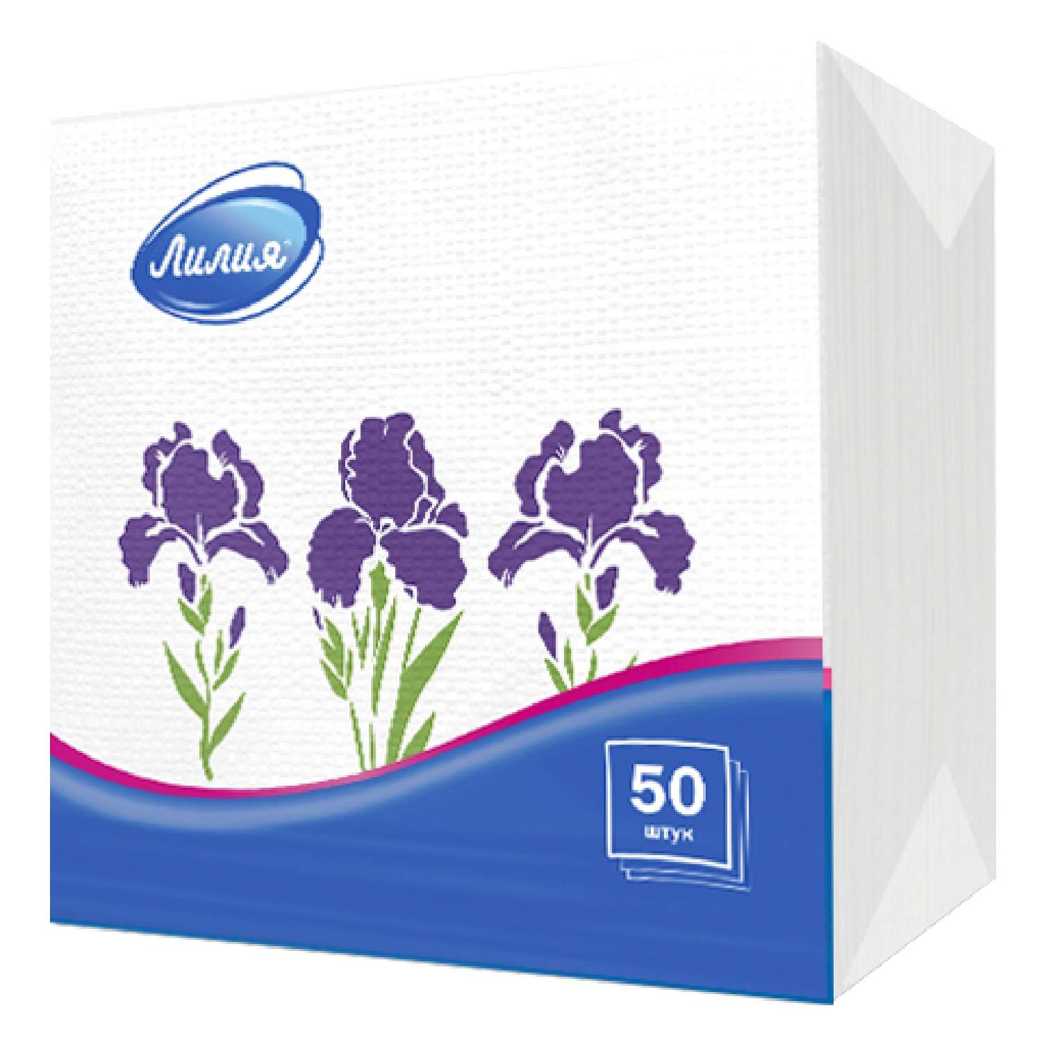 Бумажные салфетки Лилия 50 шт. - фото 1