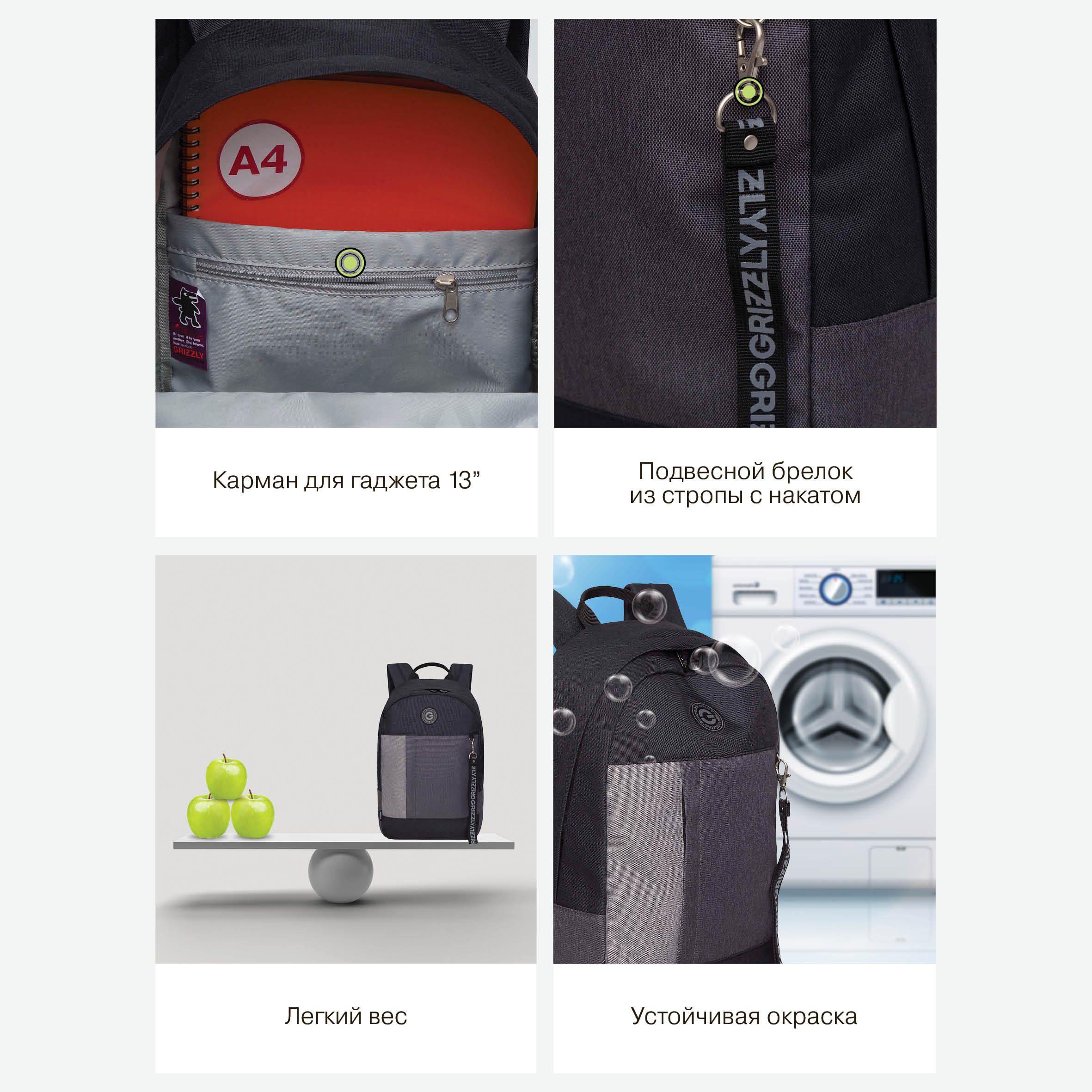 Рюкзак Grizzly женский - фото 12