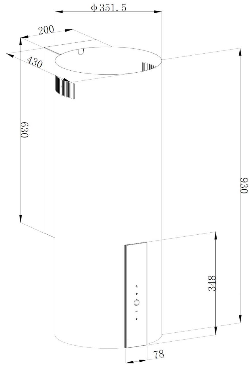Кухонная вытяжка Hietzel CHW 3528G Pro - фото 3