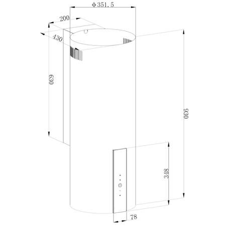 Кухонная вытяжка Hietzel CHW 3528G Pro