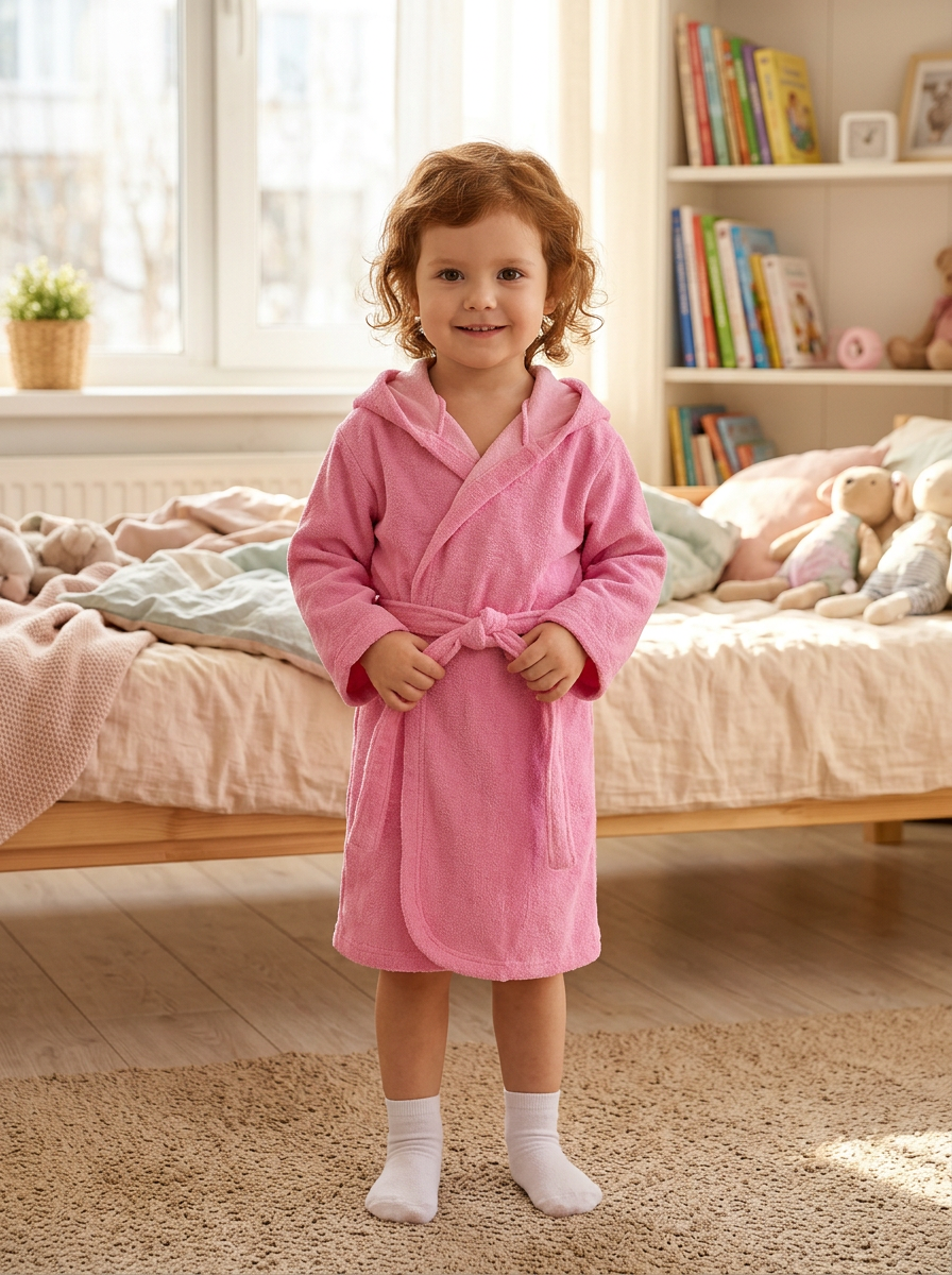 Изображение товара Халат Утенок для детей с капюшоном и поясом