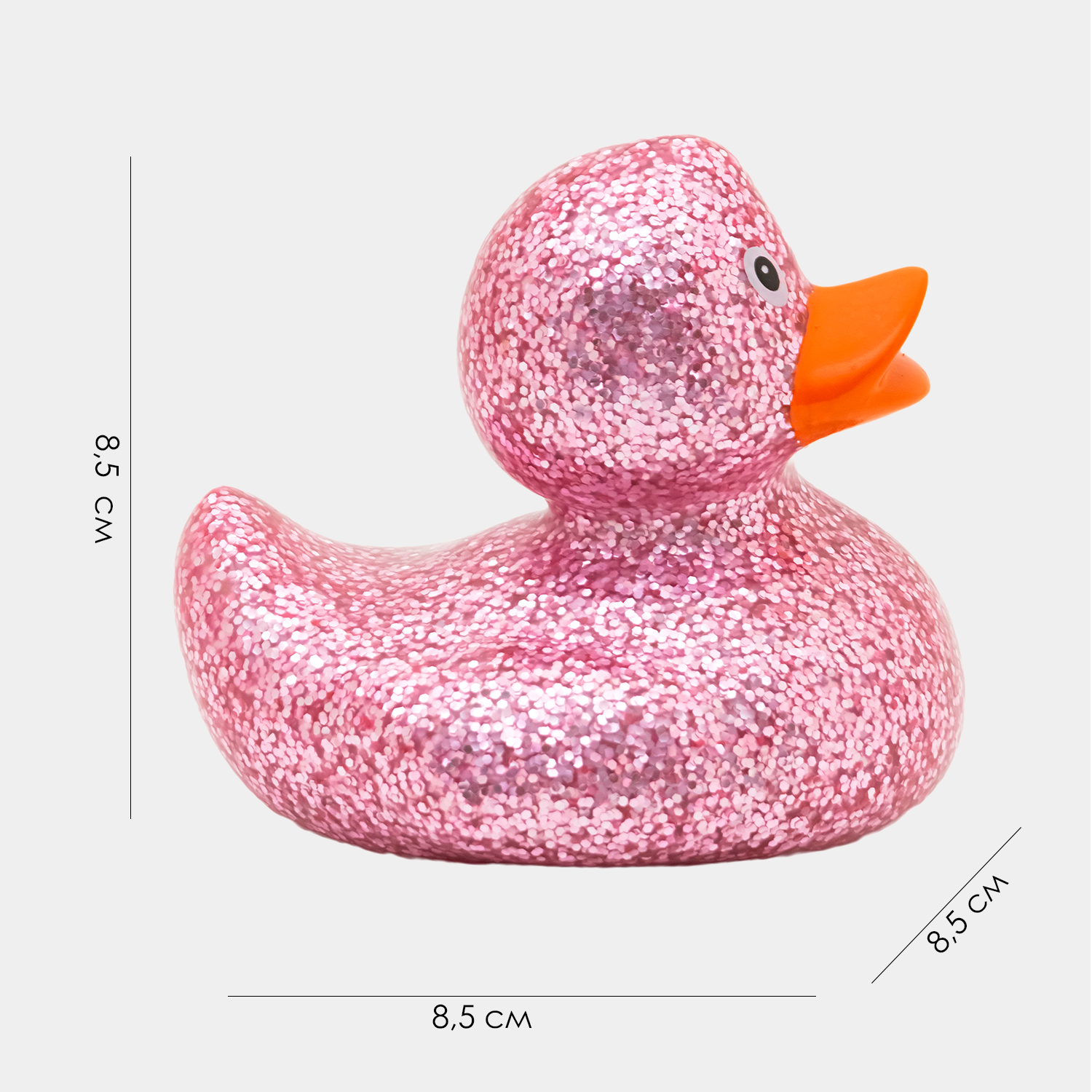 Игрушка Funny ducks Диско розовая уточка для ванны - фото 4