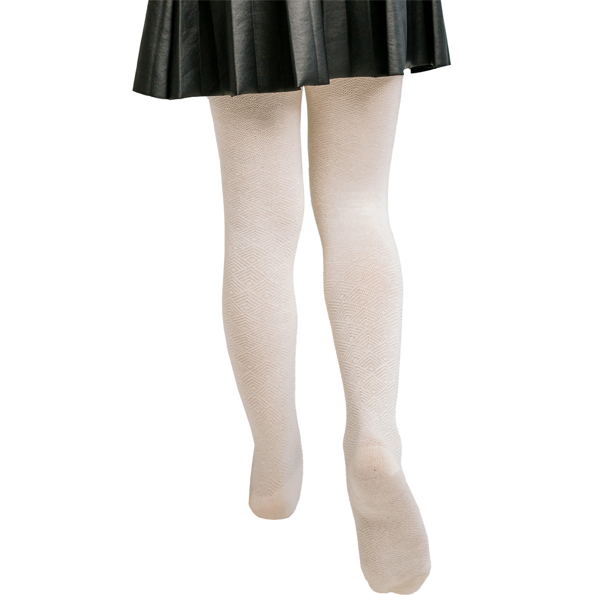 Колготки Ишимбайская чулочная фабрика WL-754 Ромбики крем М - фото 4