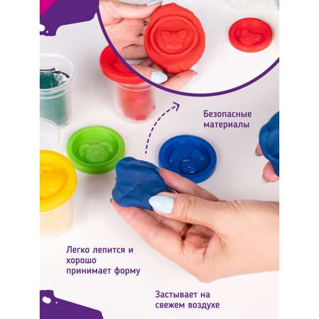 Тесто-пластилин Genio Kids 4 цв.