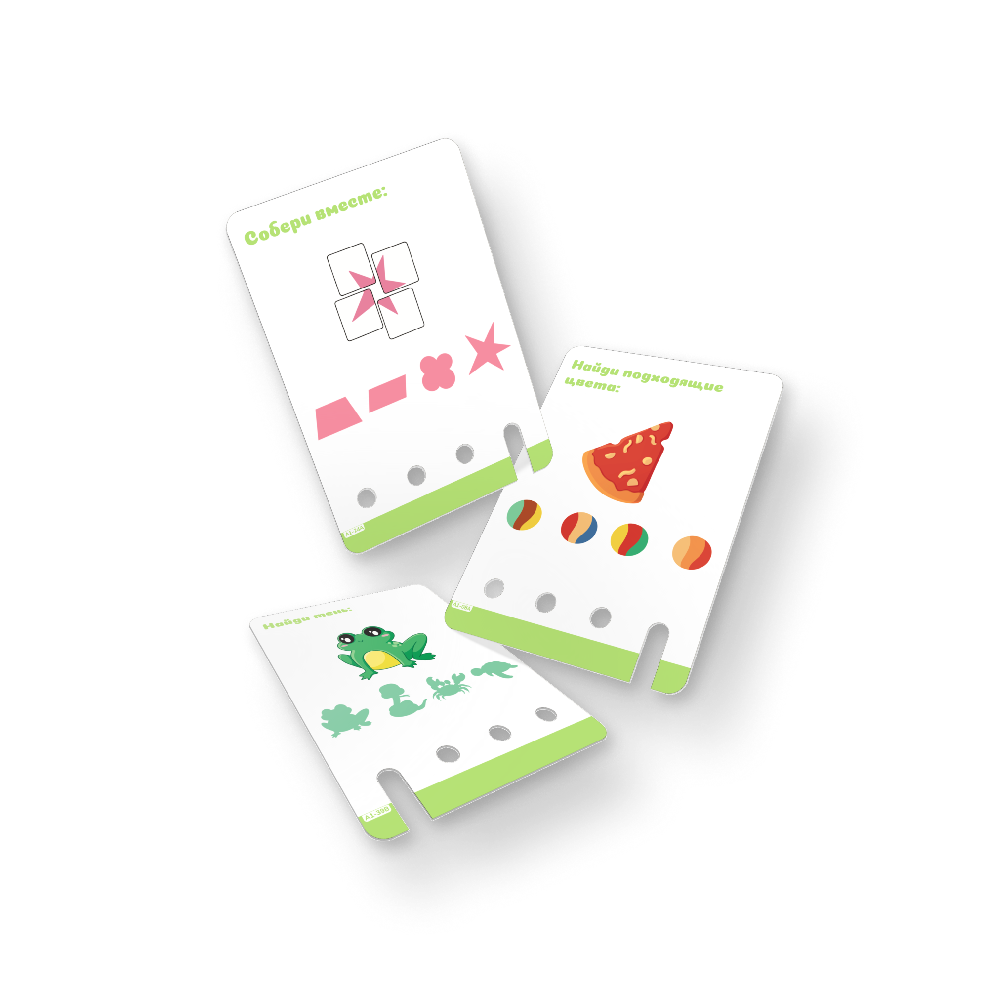 Карточная игра с ключиком LUMICUBE Логика А1 для детей от 3 до 5 лет - фото 4