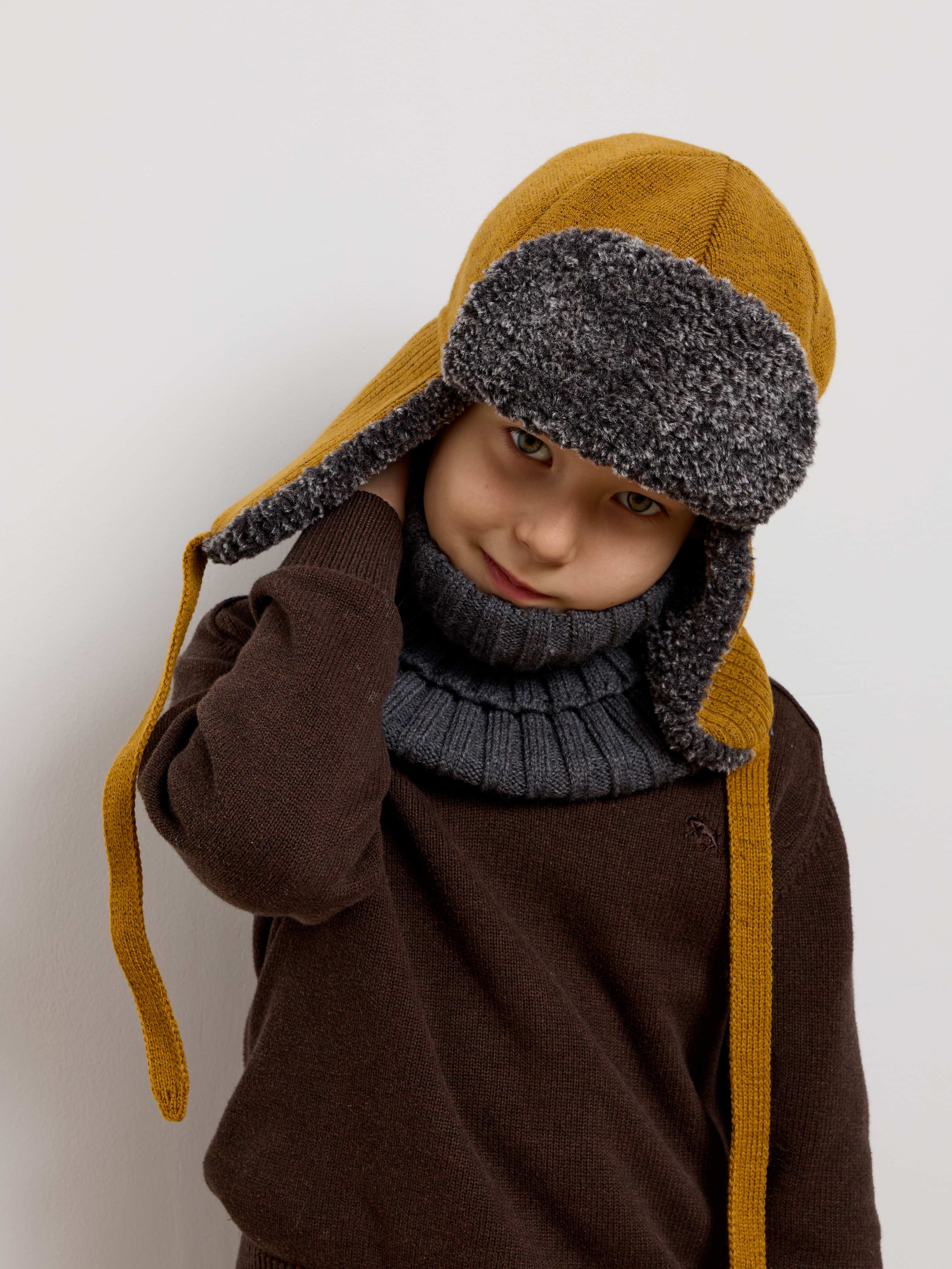 Шапка-ушанка Starkoff Kids Д500918 - фото 8