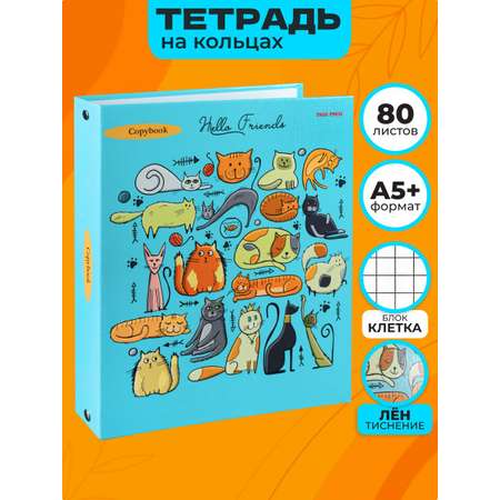 Тетрадь со сменным блоком Prof-Press клетка 80 лист.