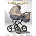 Коляска люлька Indigo Blues Classic 04 бежевый