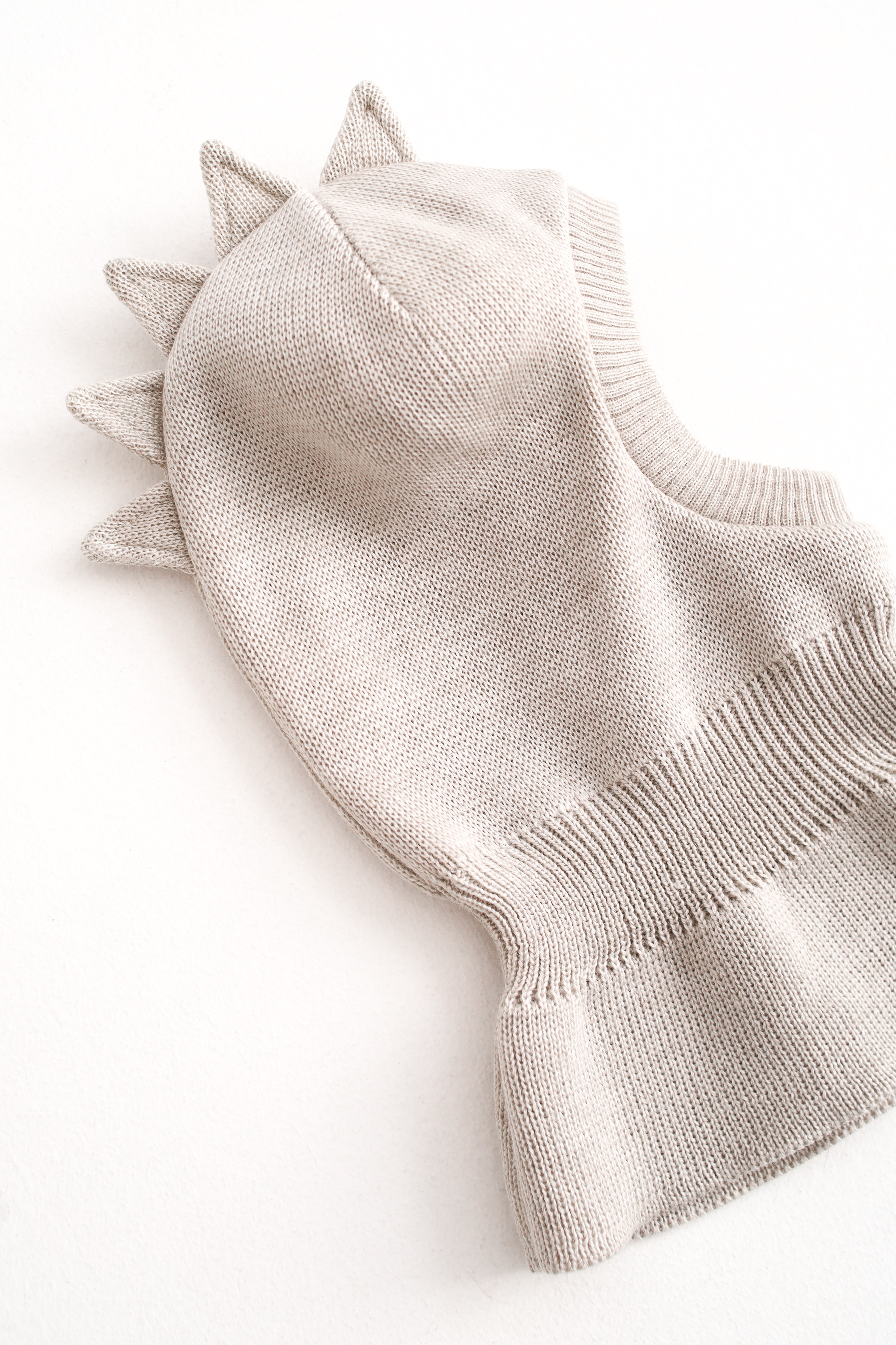 Шлем MINIDINO ВЯЗ-Ш-007/10007Шлем Дино ангора меланж на х/б подкладке 2.0 - фото 2