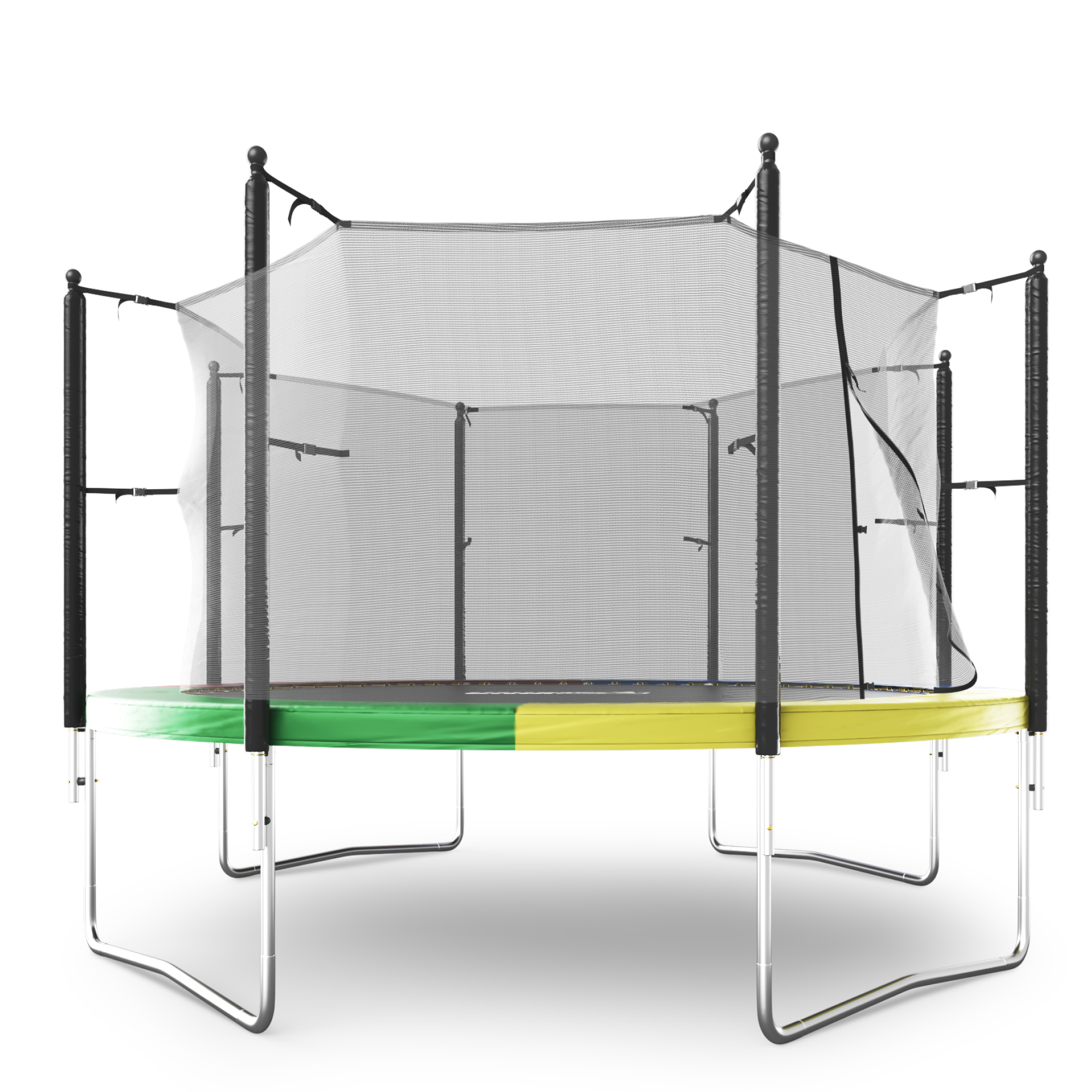 Батут каркасный Simple 12 ft UNIX line Color с внутренней защитной сеткой общий диаметр 366 см до 150 кг - фото 17