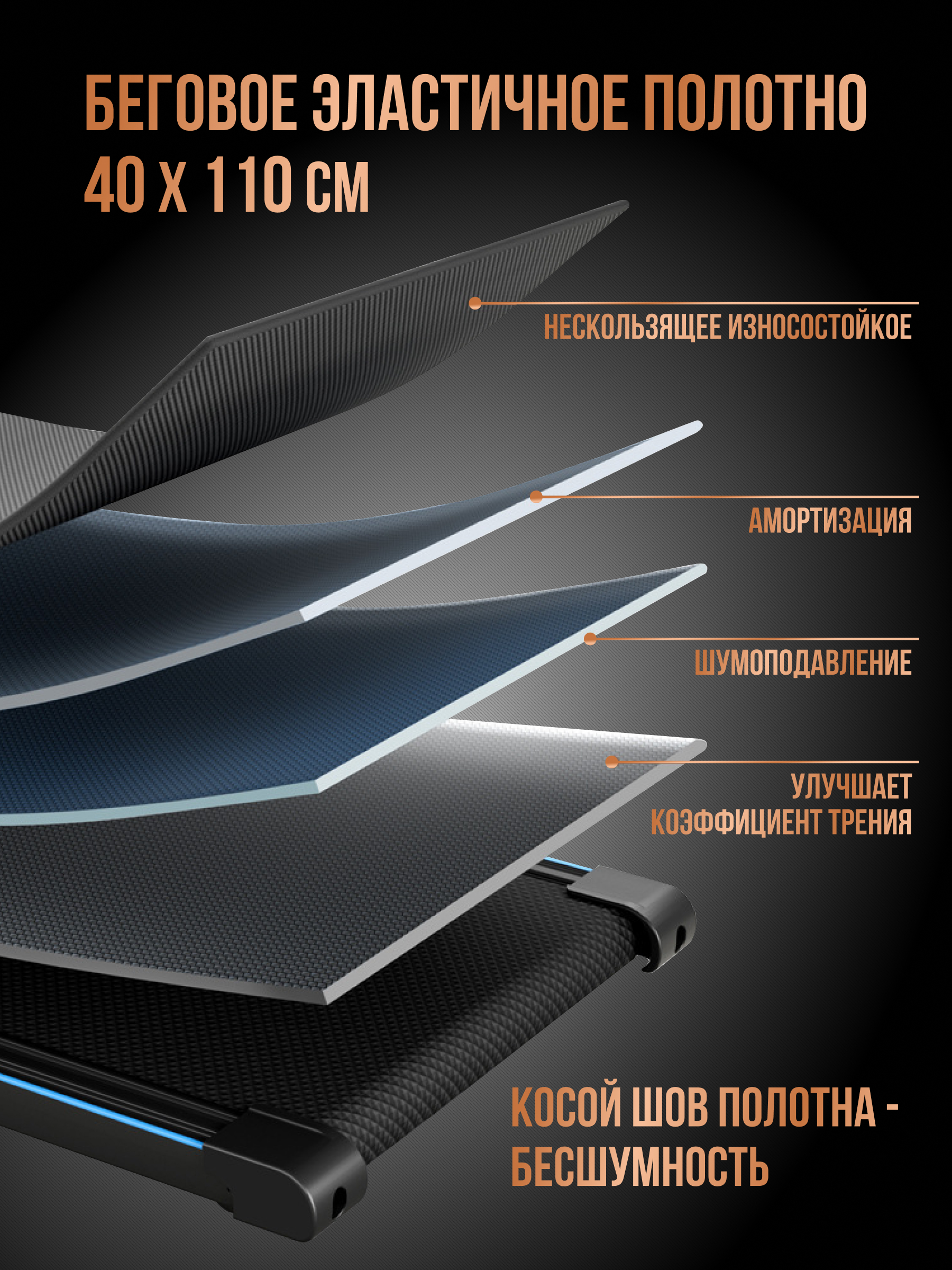 Беговая дорожка электрическая складная Perfetto Sport Libro PS-802 - фото 5