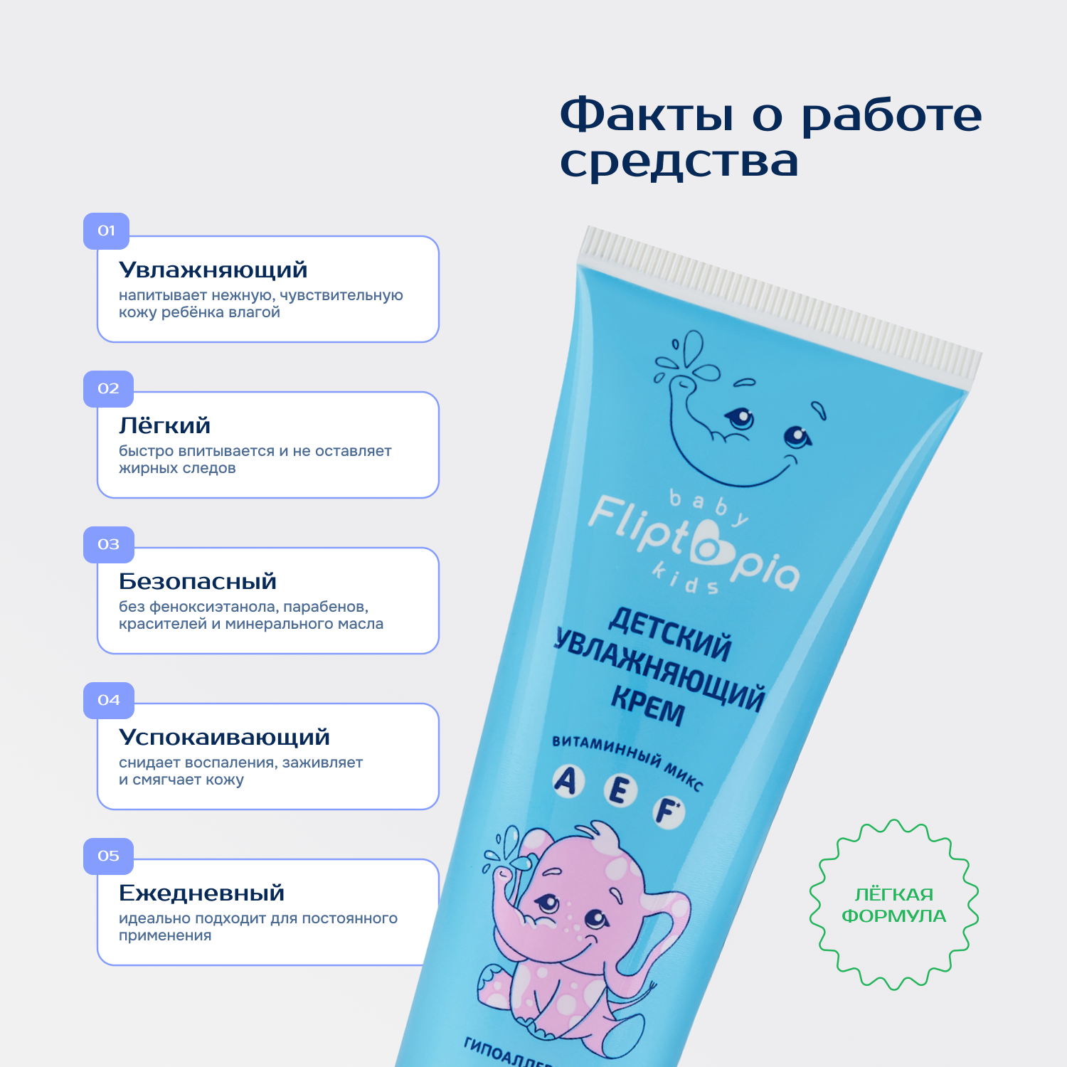Крем Fliptopia Baby Увлажняющий 75 мл - фото 3