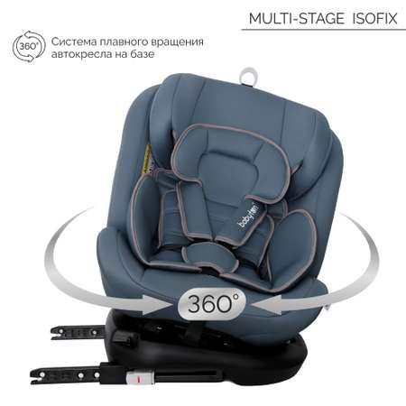 Автокресло Babyton Multi-Stage ISOFIX 0+/I/II/III Isofix 0+/1/2/3 (0-36 кг) серый