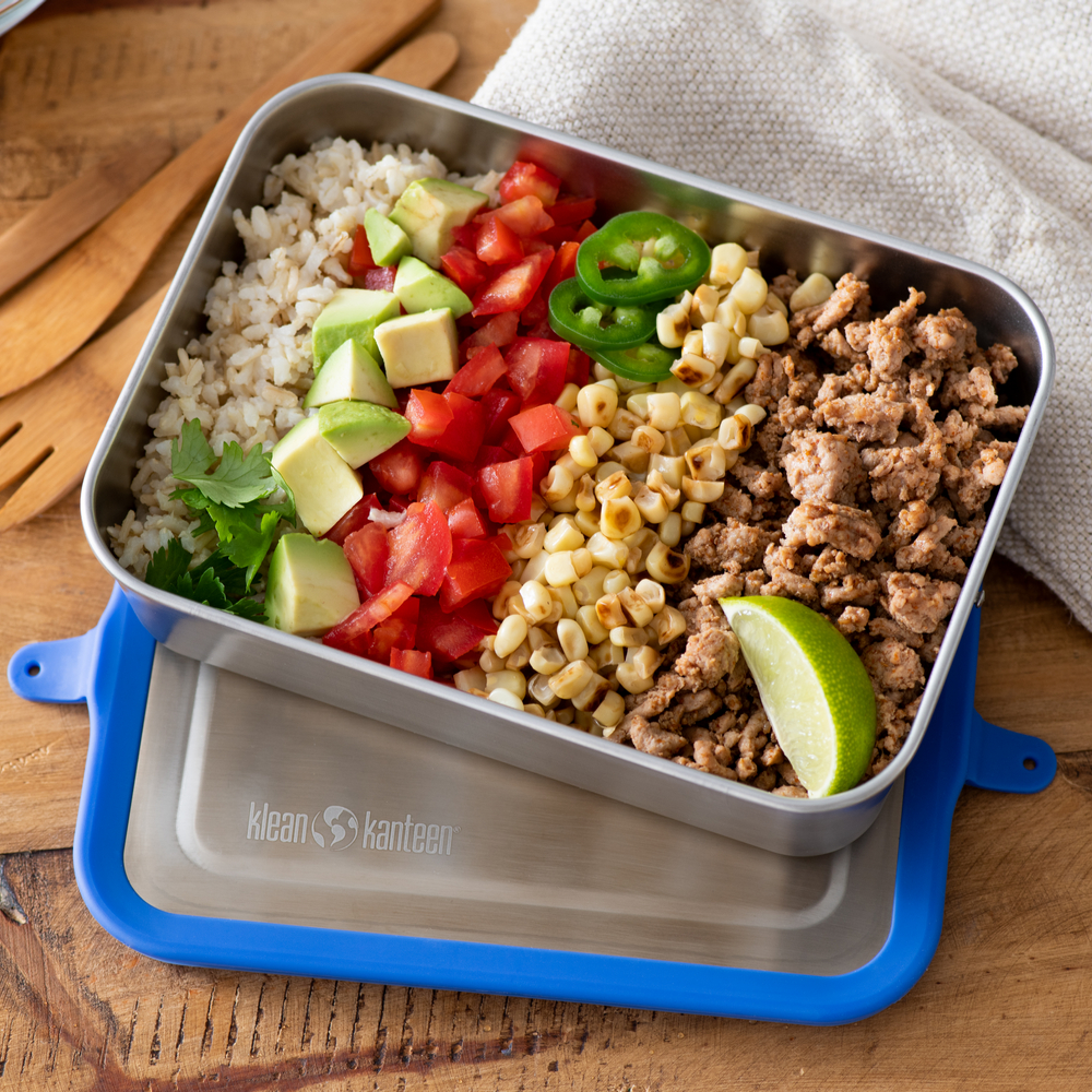 Ланч-бокс Klean Kanteen Meal Food Box 34oz Blueberry Bliss 1000 мл - фото 9