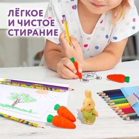 Ластик Юнландия Зайчик и урожай 5 шт.