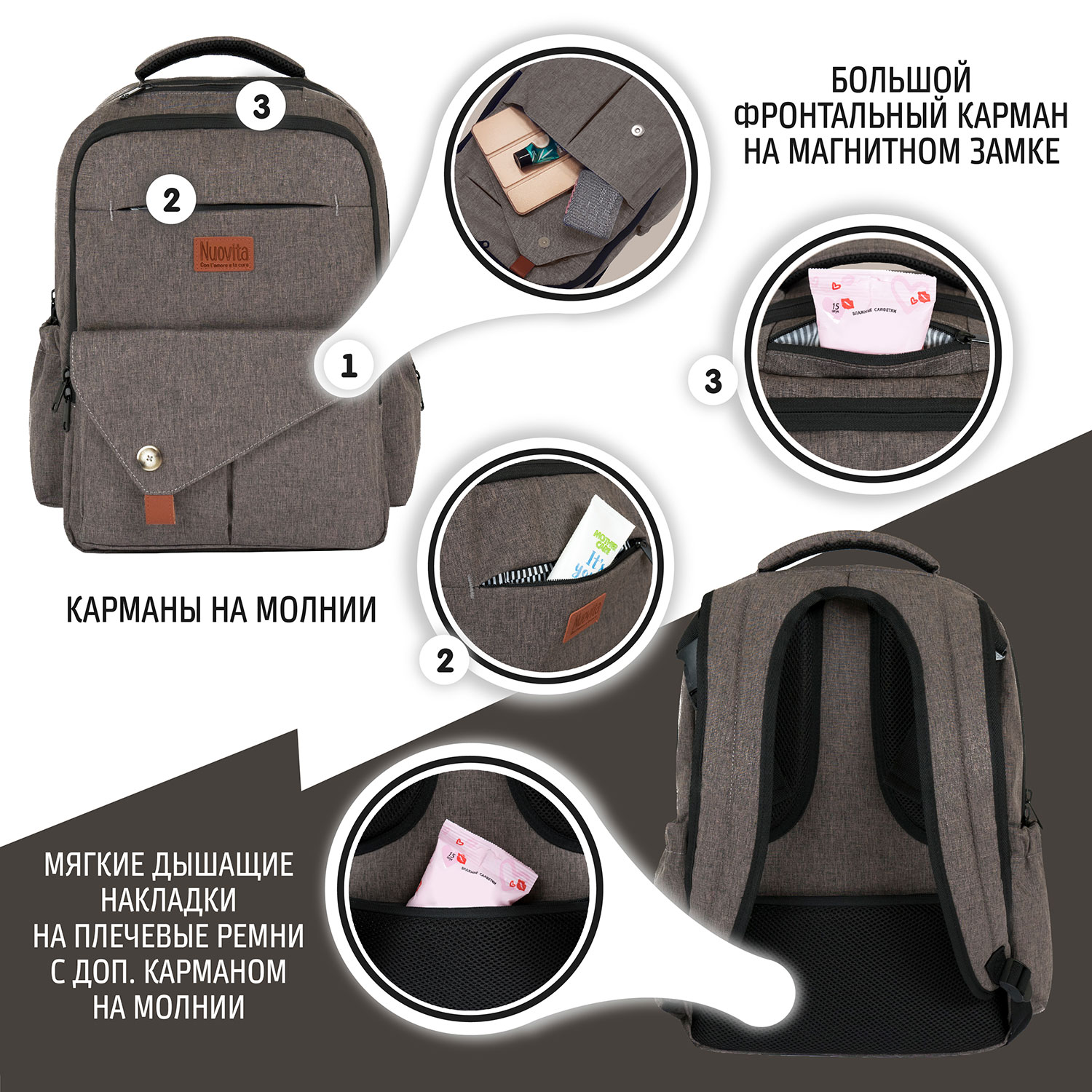 Рюкзак Nuovita CAPCAP tour - фото 4