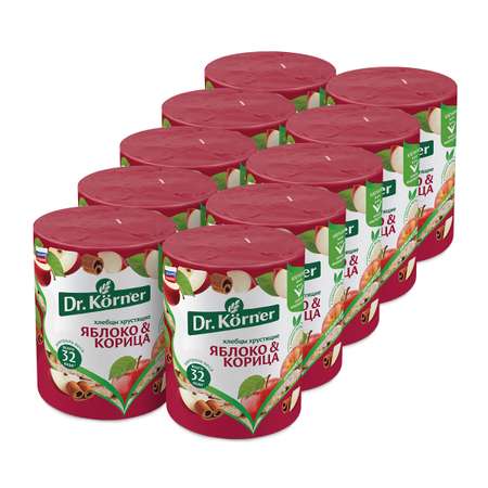 Хлебцы DrKorner Злаковый коктейль яблочный с корицей 10 шт. по 90 гр.