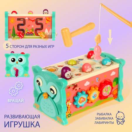 Игрушка Veld Co сортер Сова Стучалка