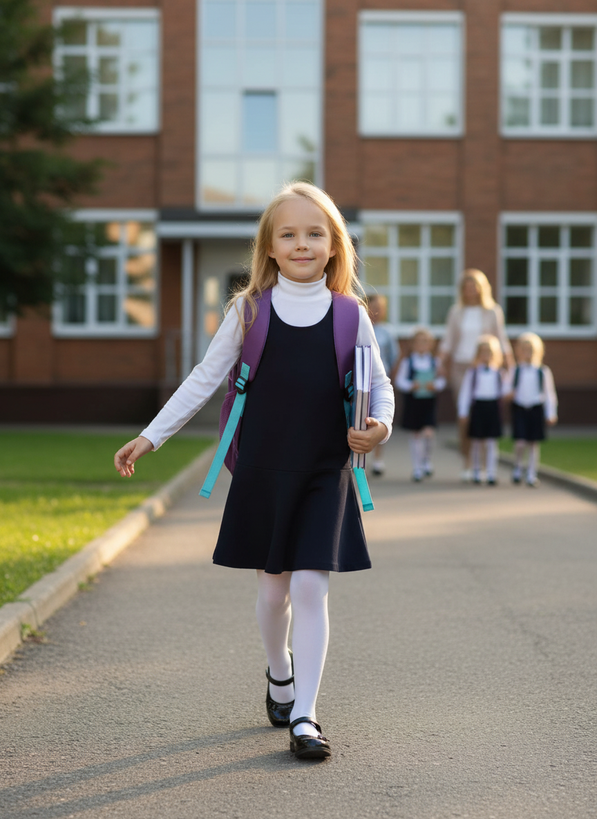 Сарафан Утенок 930 т.синий - фото 2