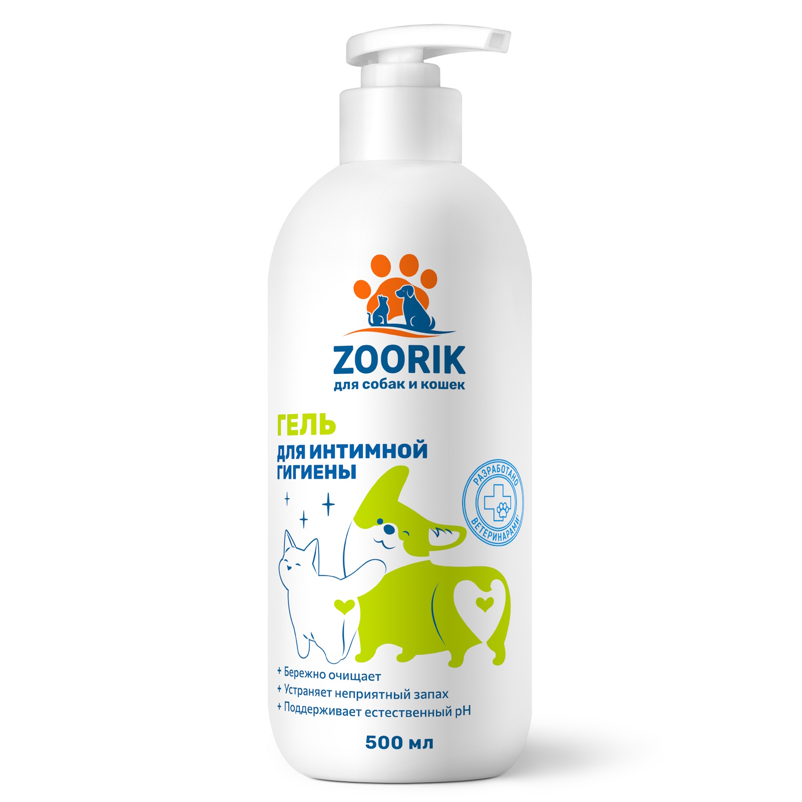Гель для интимной гигиены ZOORIK собак и кошек 500 мл - фото 1
