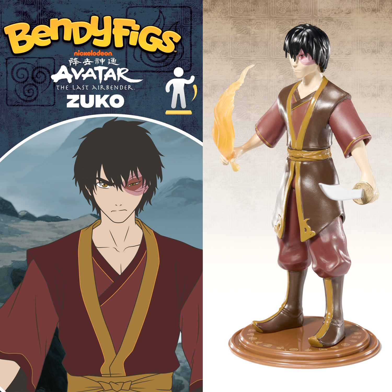 Фигурка AVATAR Bendyfig Зуко 19.5 см гибкая - фото 12