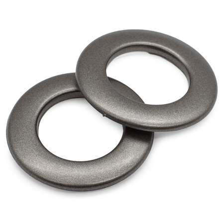Люверс шторный SmolTex круглый с классическим замком пластиковый 25 мм 10 шт 36 матовый черный никель
