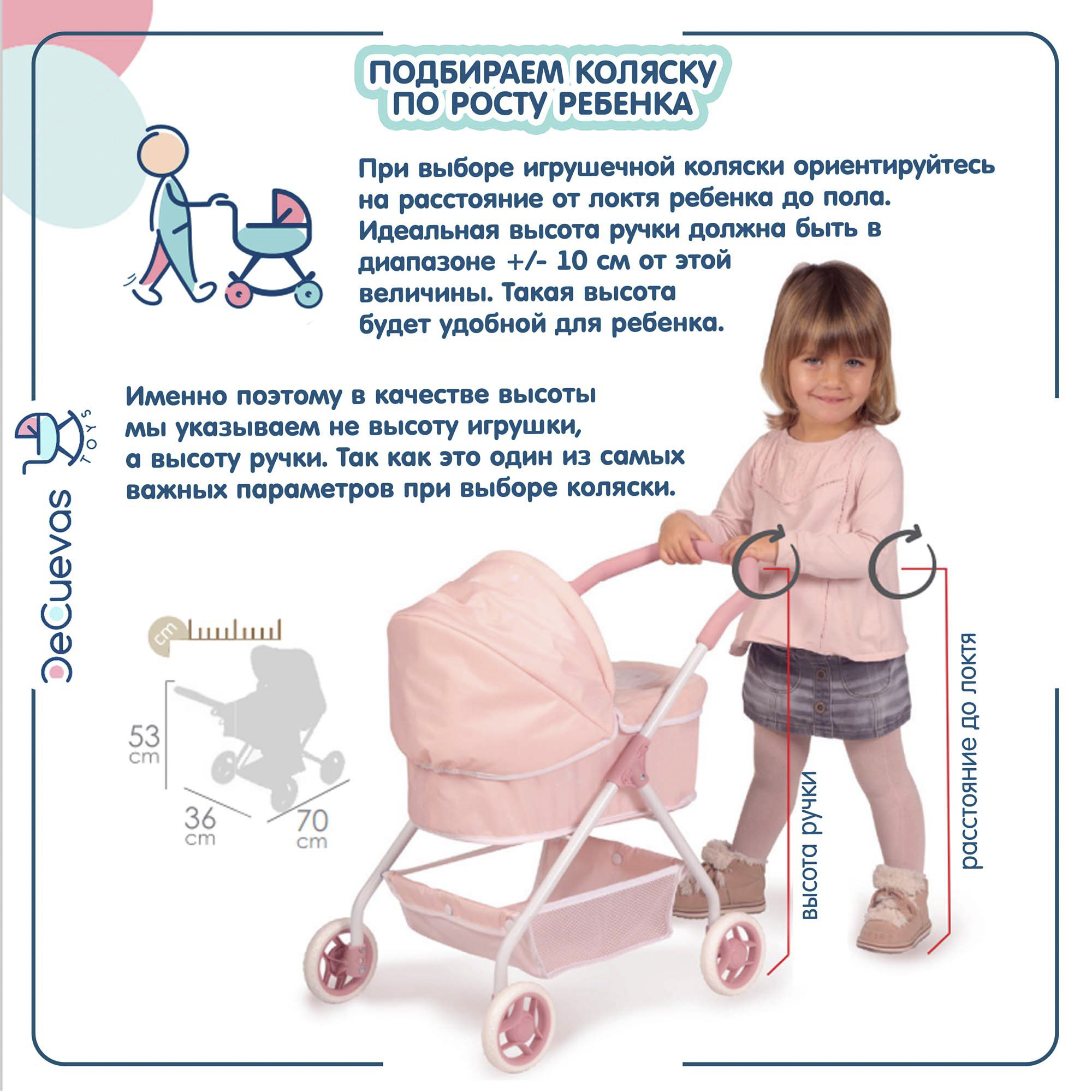 Коляска 3 в 1 для кукол DeCuevas Toys 81651 - фото 4